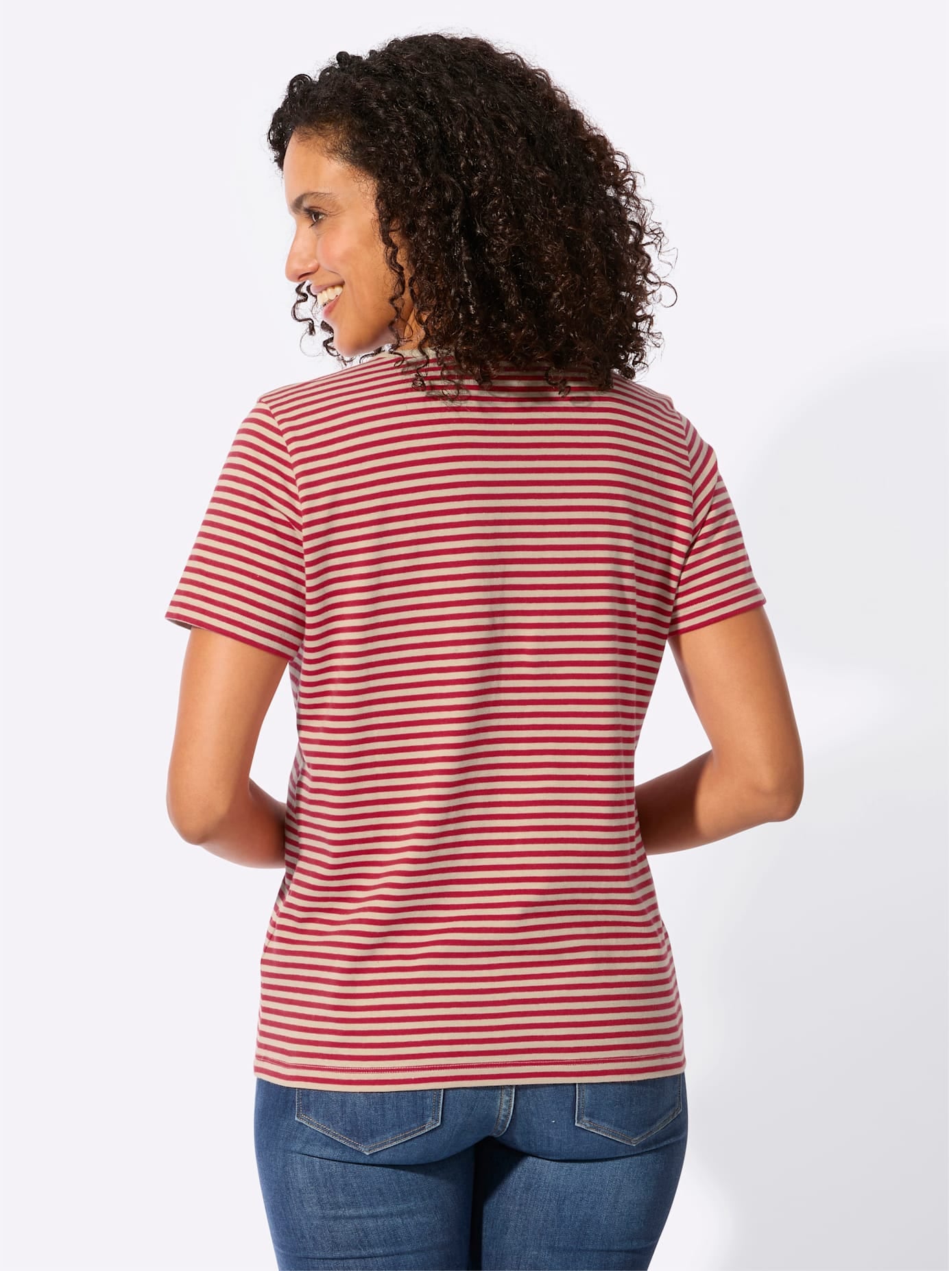 Casual Looks T-shirt en V »Ringelshirt« 1 pièces