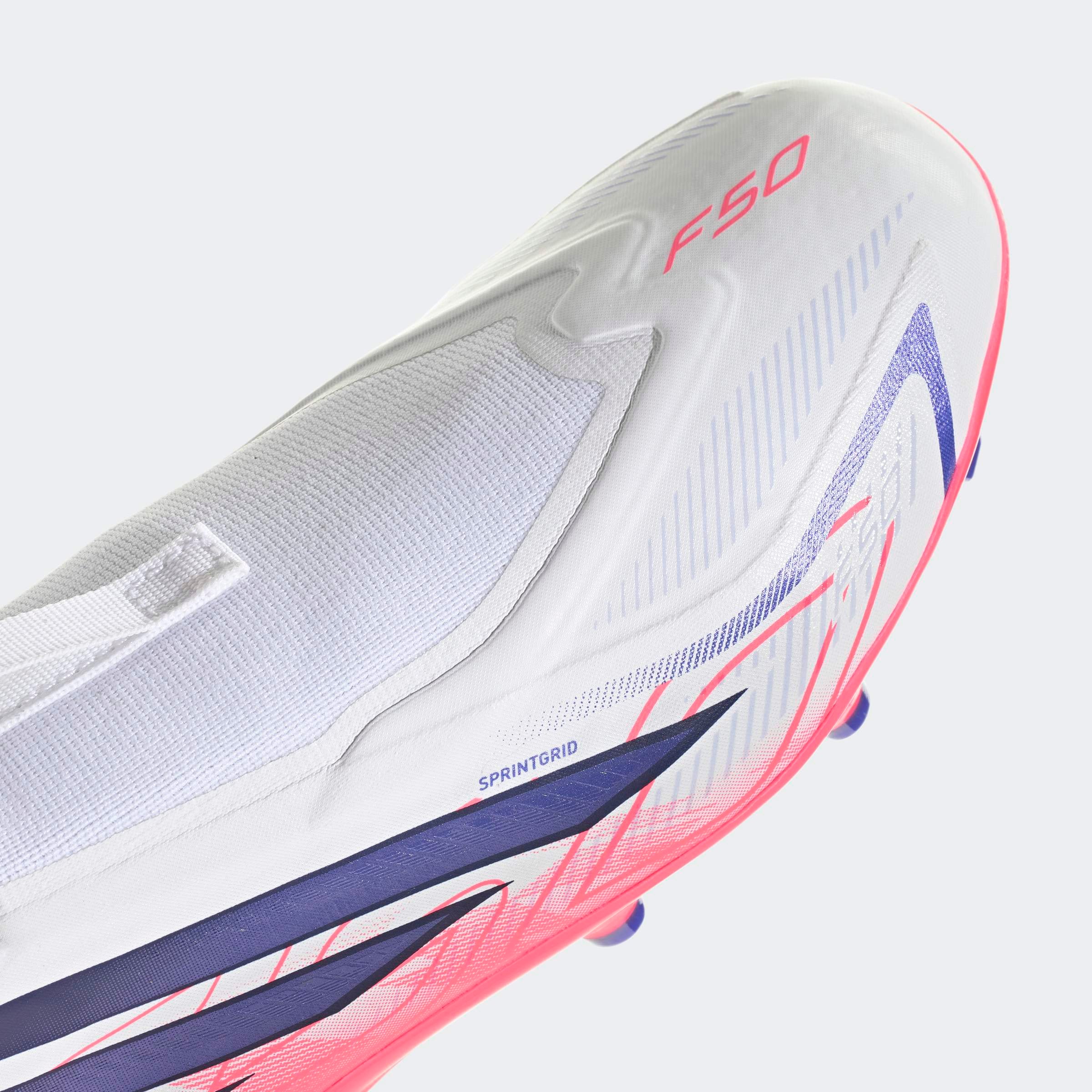 adidas Performance Chaussure de football »F50 HYPERFAST LEAGUE KIDS , FESTE BÖDEN, OHNE SCHNÜRSENKEL«  semelle extérieure pour gazon et sols durs, pour adolescents & enfants