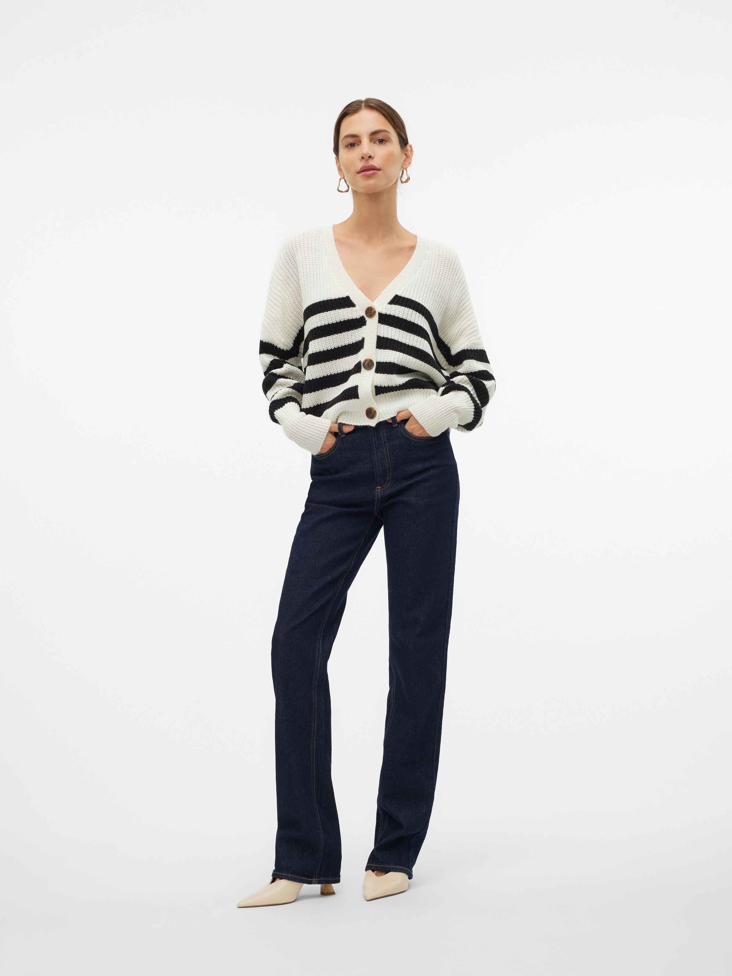 Vero Moda Strickjacke »VMLEA LS V-NECK CUFF CARDIGAN«