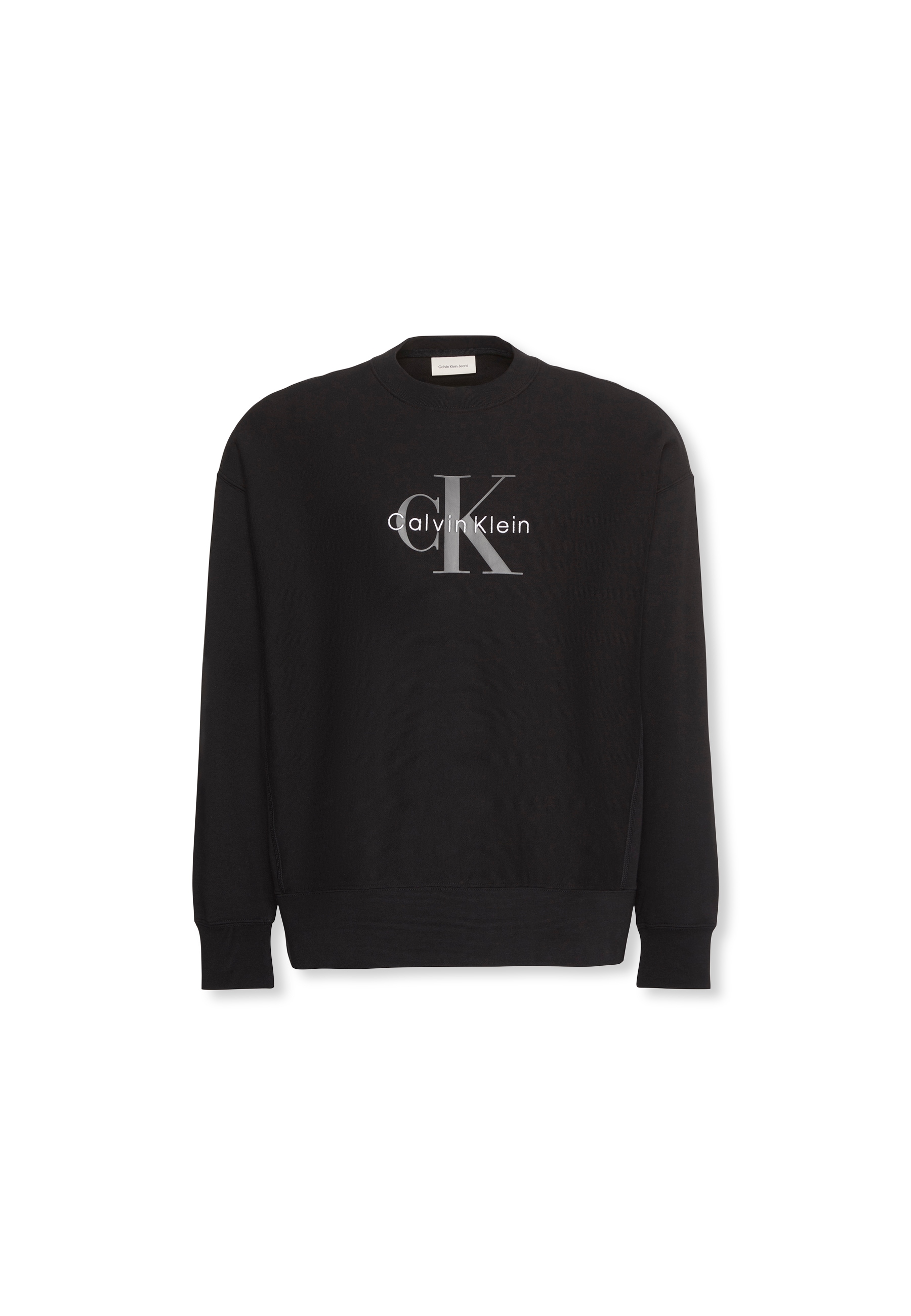 Calvin Klein Jeans Sweatshirt »LS EU 350TERRY MONOLOGO CN SWTSH«, Rundhalsausschnitt, regular fit
