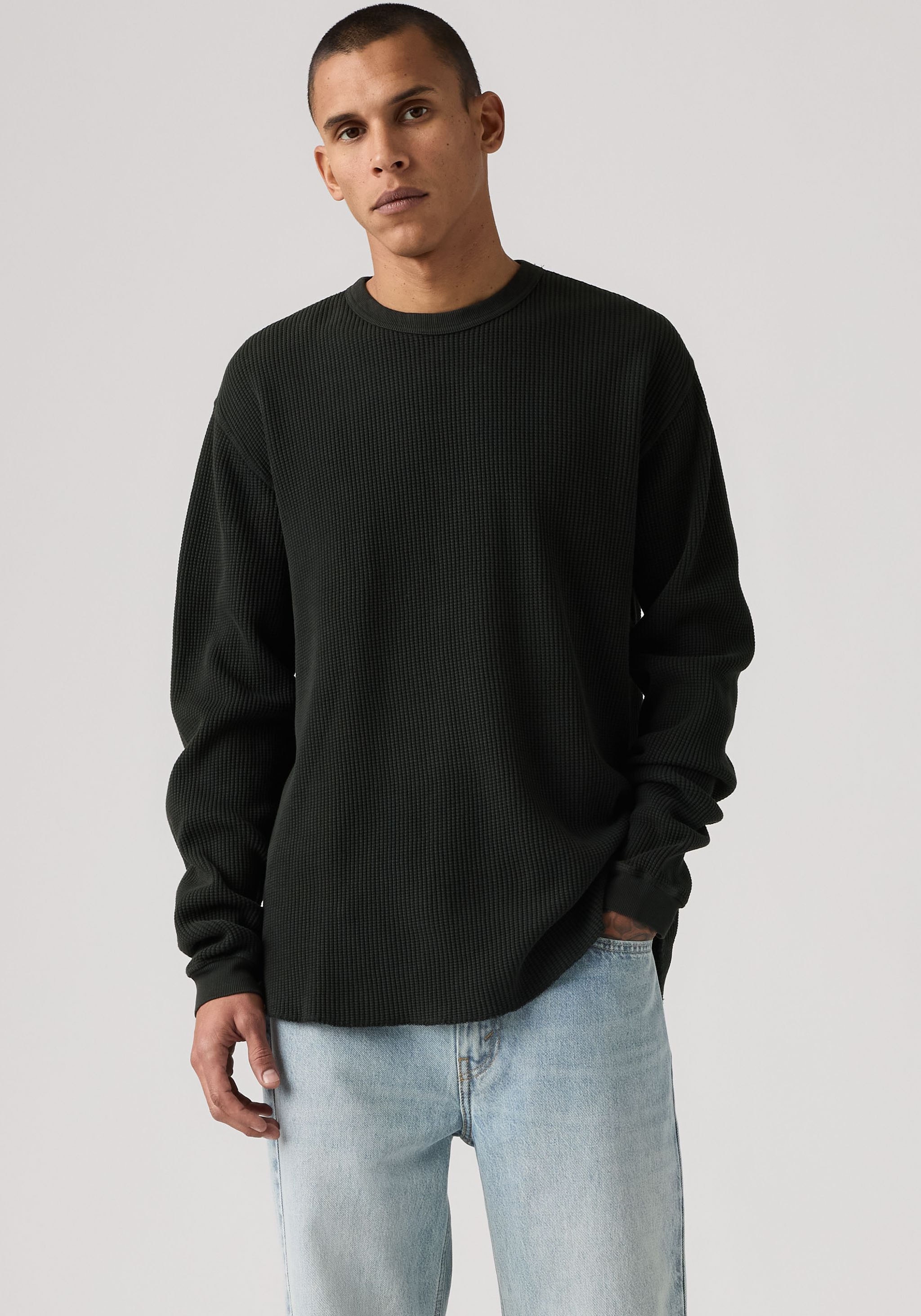 Image of Levis Langarmshirt Waffelstrukturmuster