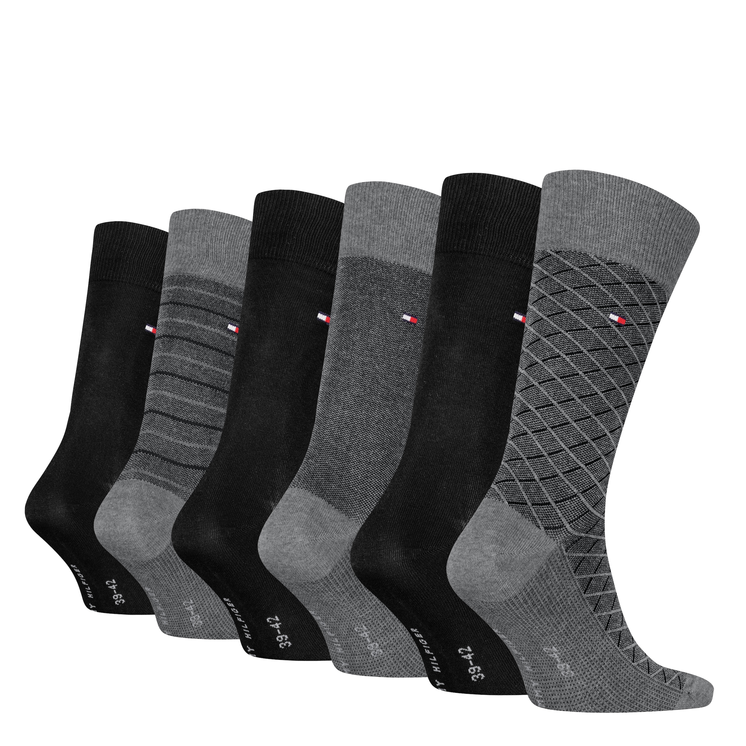 Tommy Hilfiger Chaussettes »TH MEN SOCK 6P TIN GIFTBOX BIRDEYE« 6er Pack, 