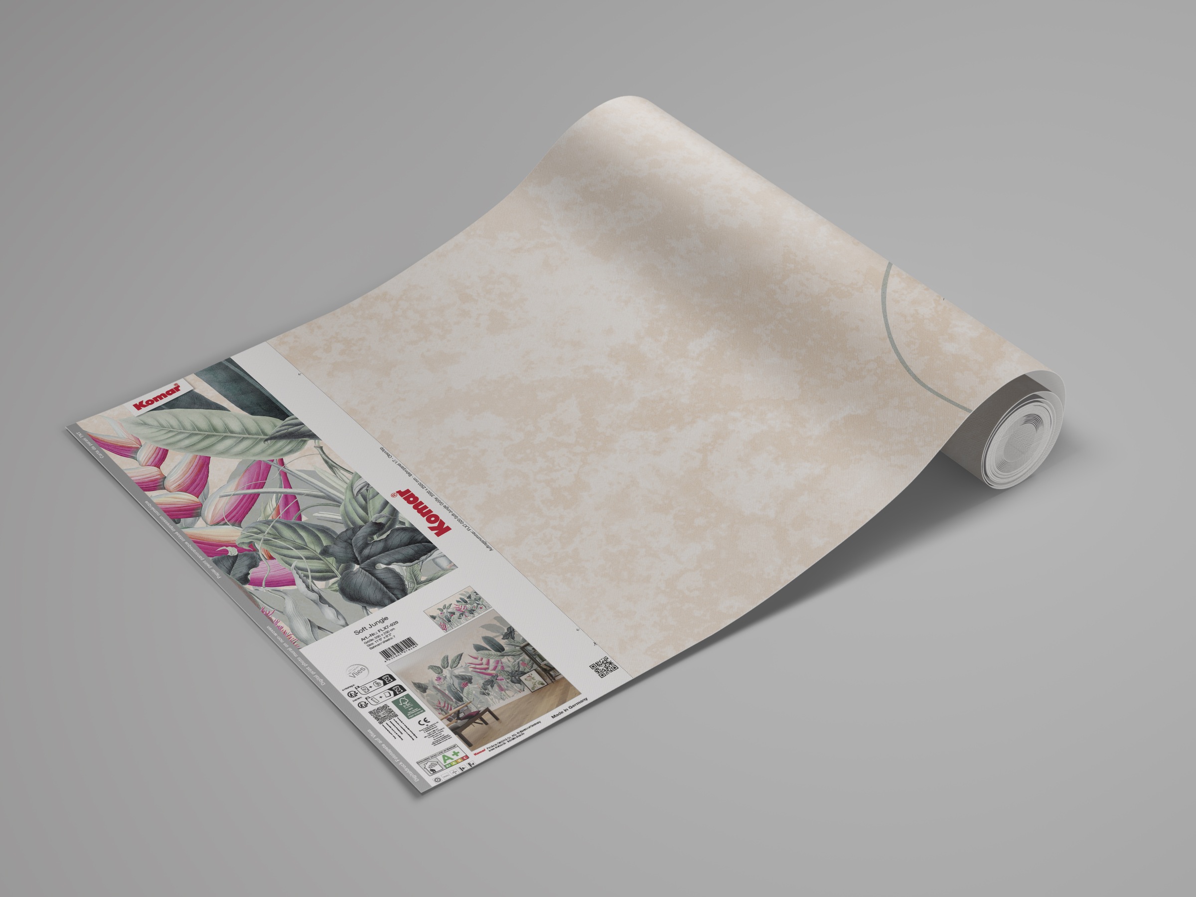 Komar Papier peint photo »Komar Vlies Fototapete - Soft Jungle - Grösse 350 x 250 cm« imprimé