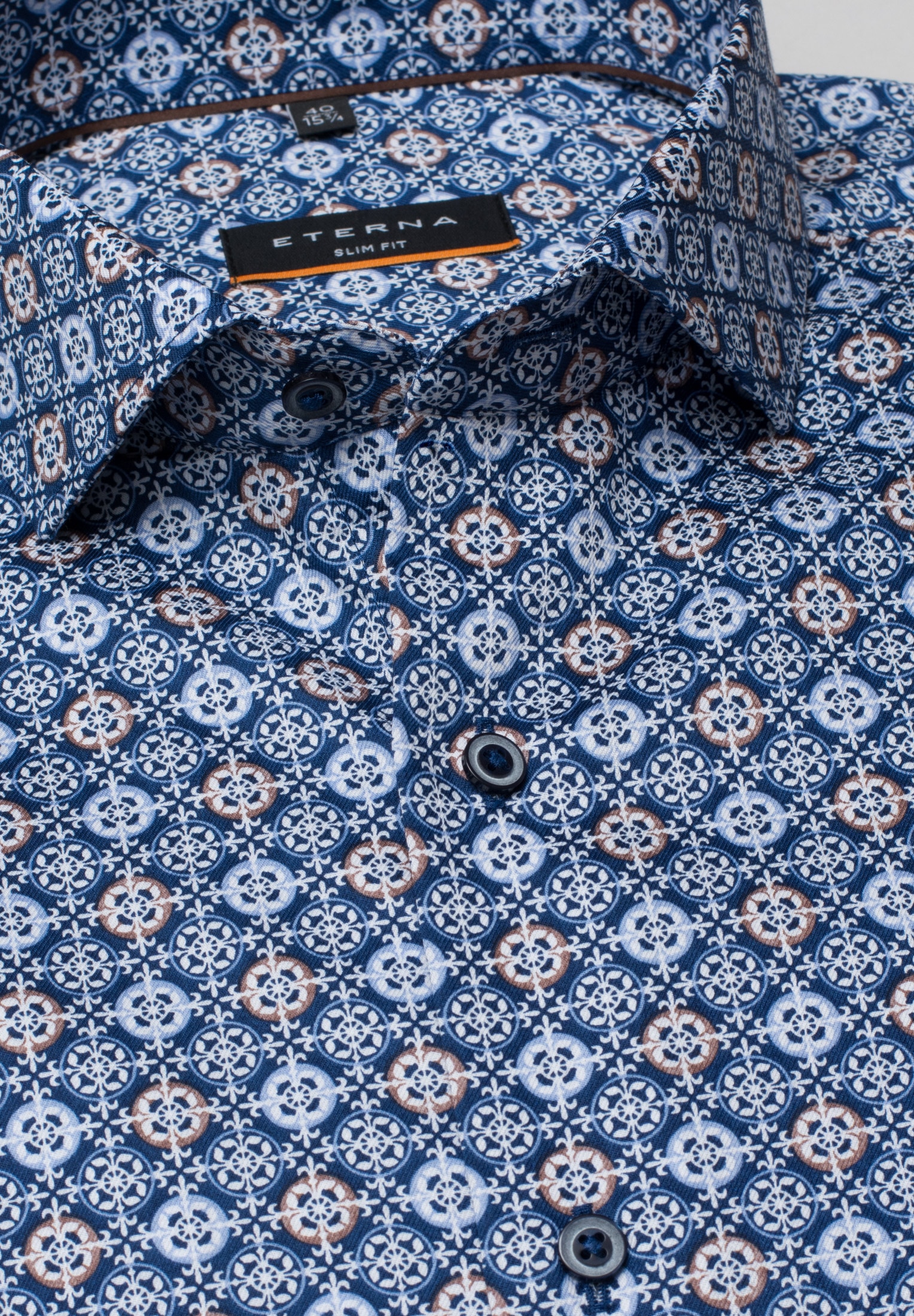 Eterna Langarmhemd »SLIM FIT«, EASY IRON (bügelleicht)