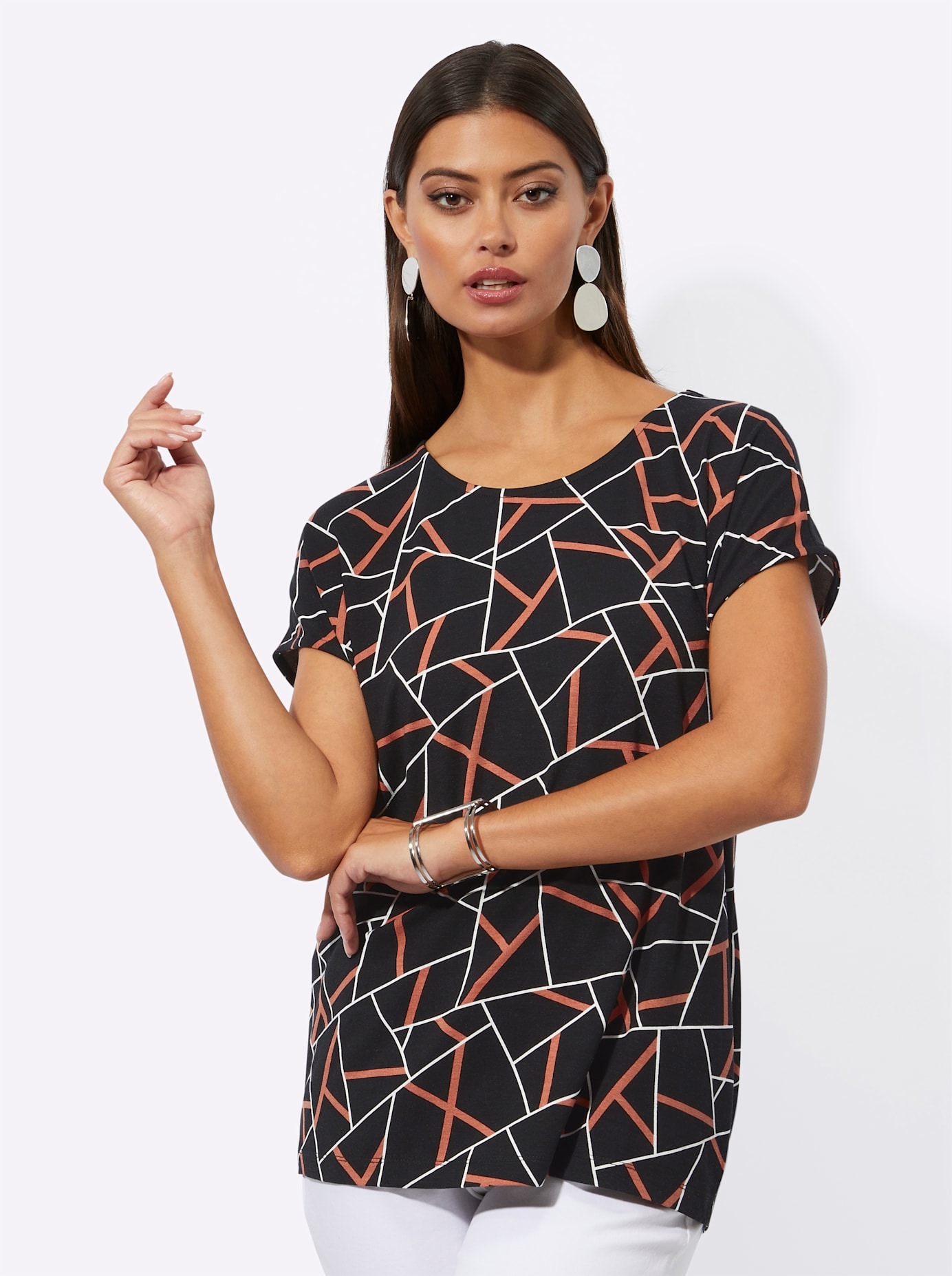 creation L Print-Shirt »Druck-Shirt«, (1 tlg.)