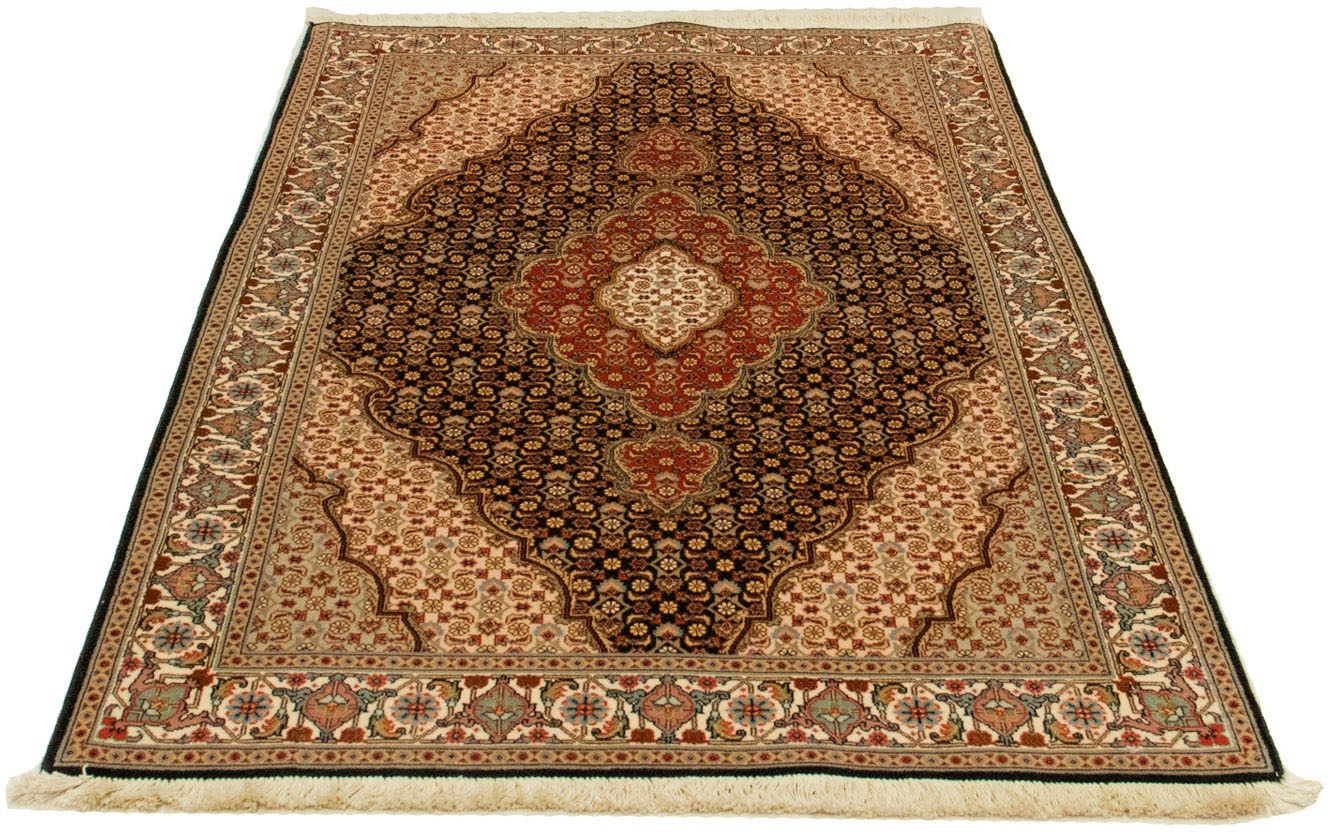 Image of morgenland Orientteppich »Perser - Täbriz - Royal - 155 x 100 cm - dunkelblau«, rechteckig, 7 mm Höhe, Wohnzimmer, Handgeknüpft, Einzelstück mit Zertifikat bei Ackermann Versand Schweiz