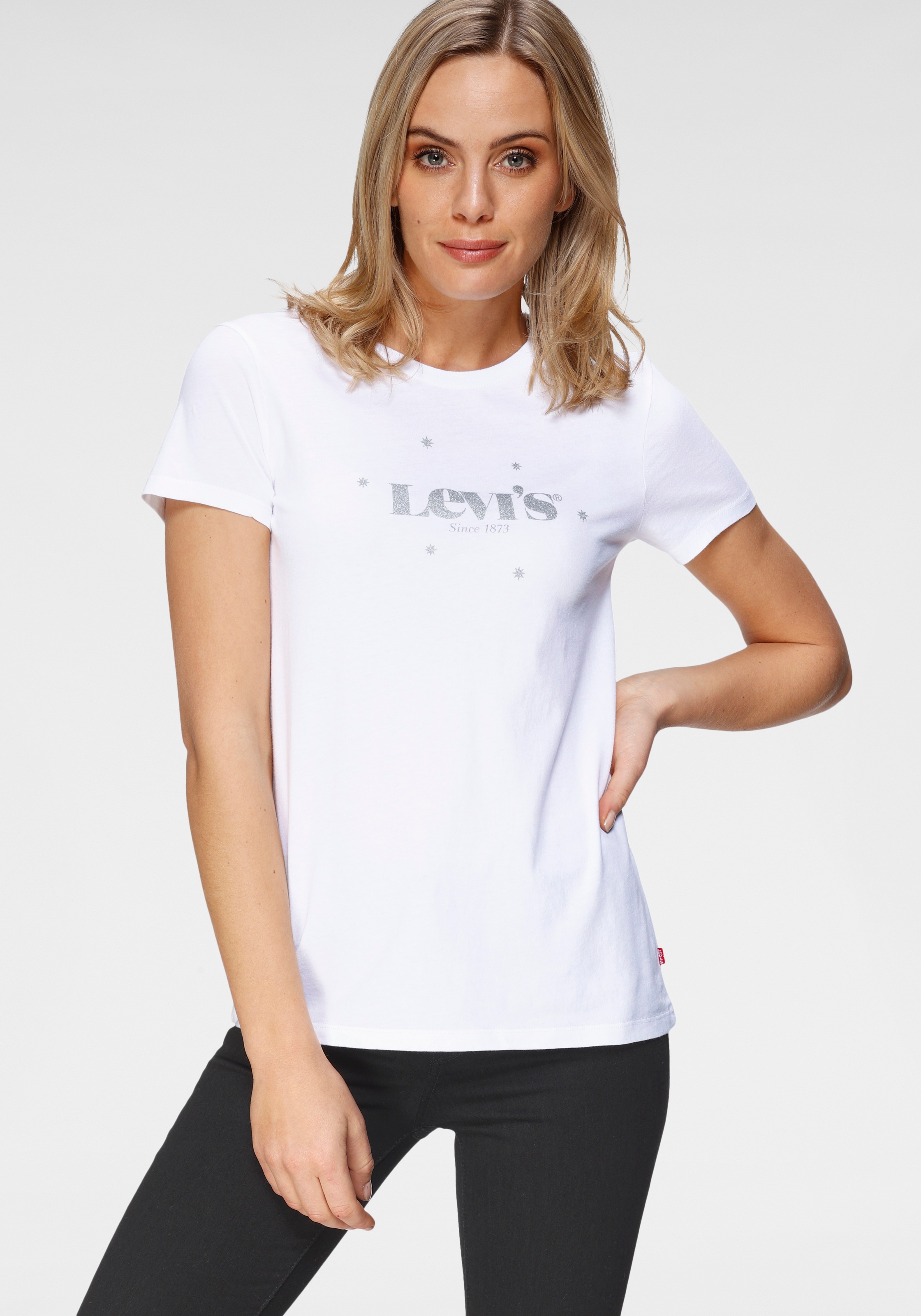 Image of Levi's® Rundhalsshirt »The Perfect Tee«, mit Glitzer-Print bei Ackermann Versand Schweiz