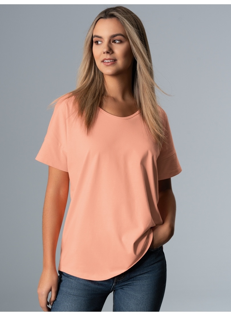 Trigema T-Shirt »TRIGEMA Oversized T-Shirt mit V-Ausschnitt« 1 Stk.