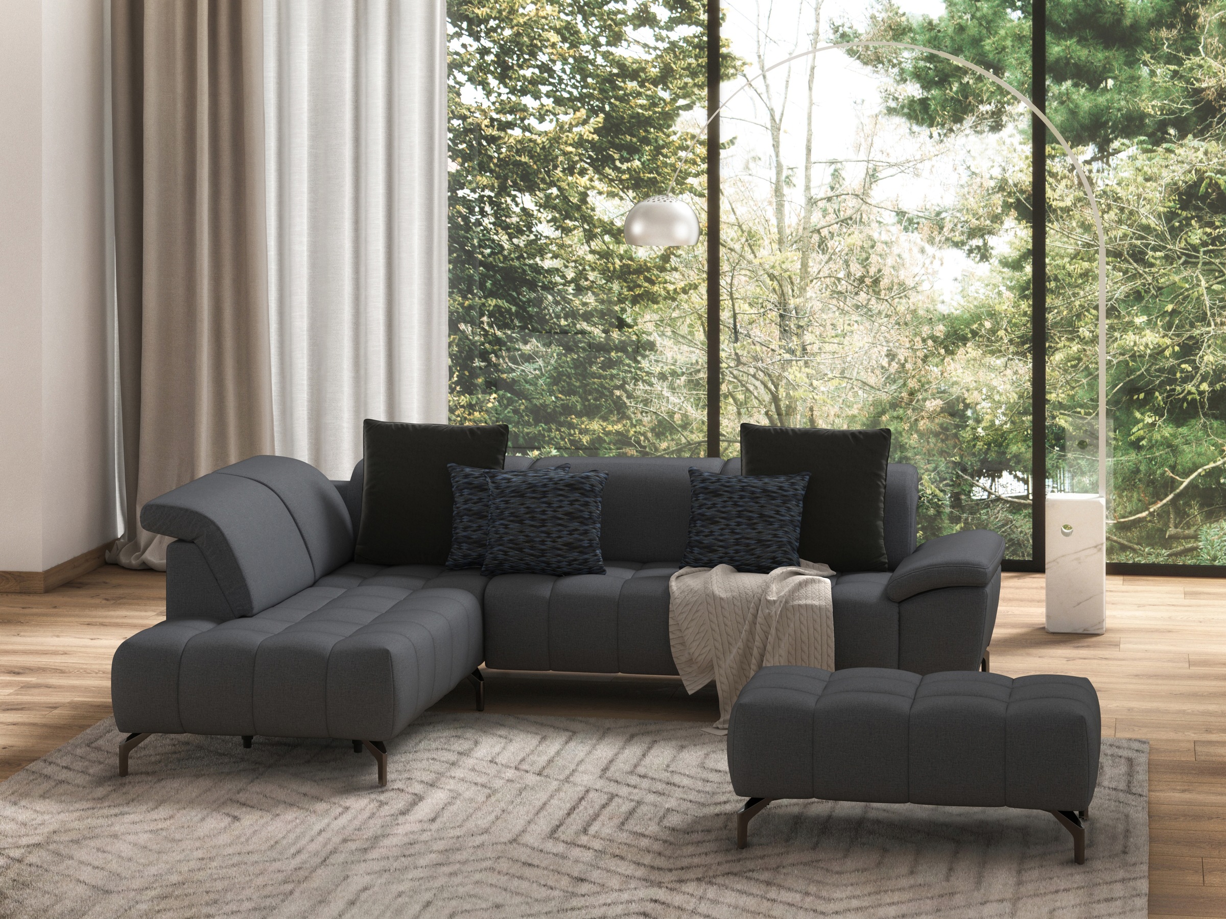 sit&more Hocker »Cool«, mit schwarzen Füssen