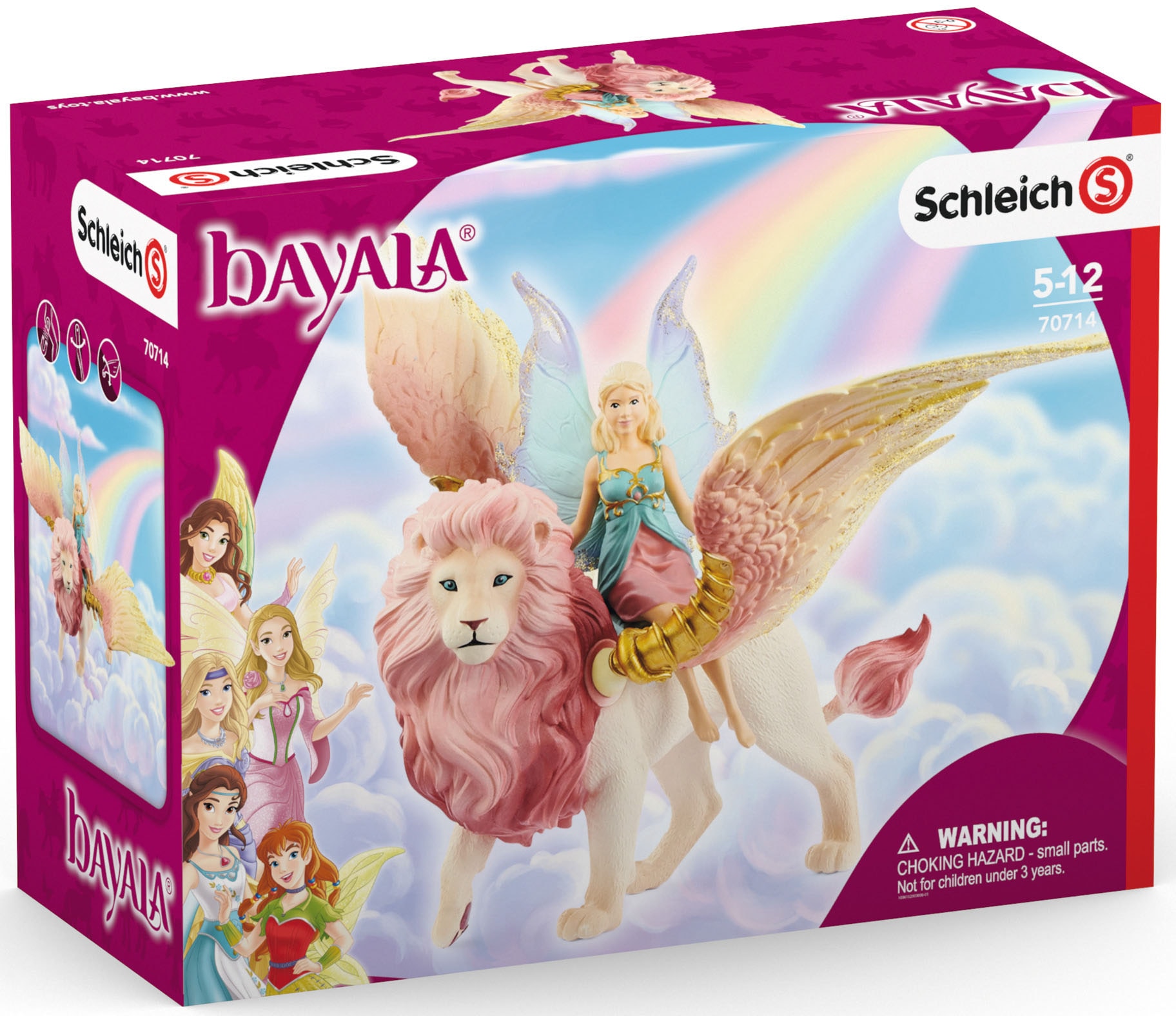 Schleich® Spielfigur »BAYALA®, Elfe auf geflügeltem Löwe (70714)«