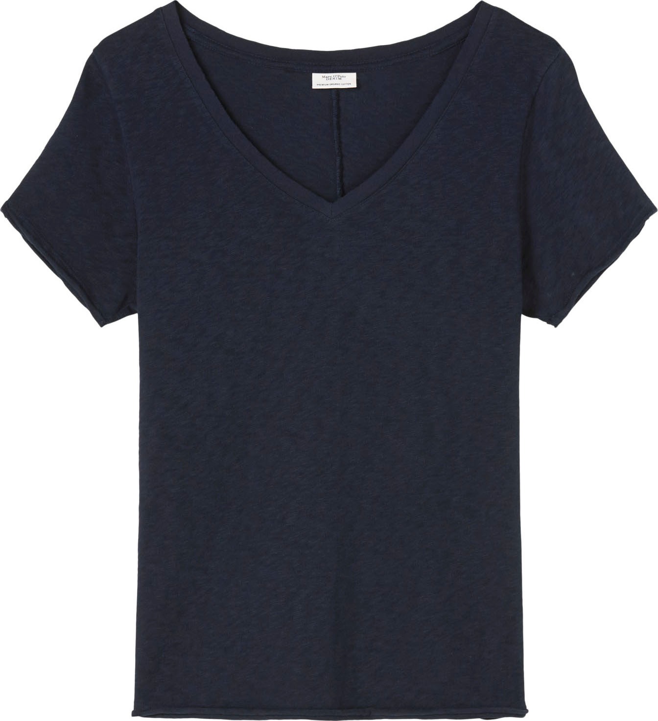 Marc O'Polo DENIM T-Shirt, mit abgerundetem V-Neck