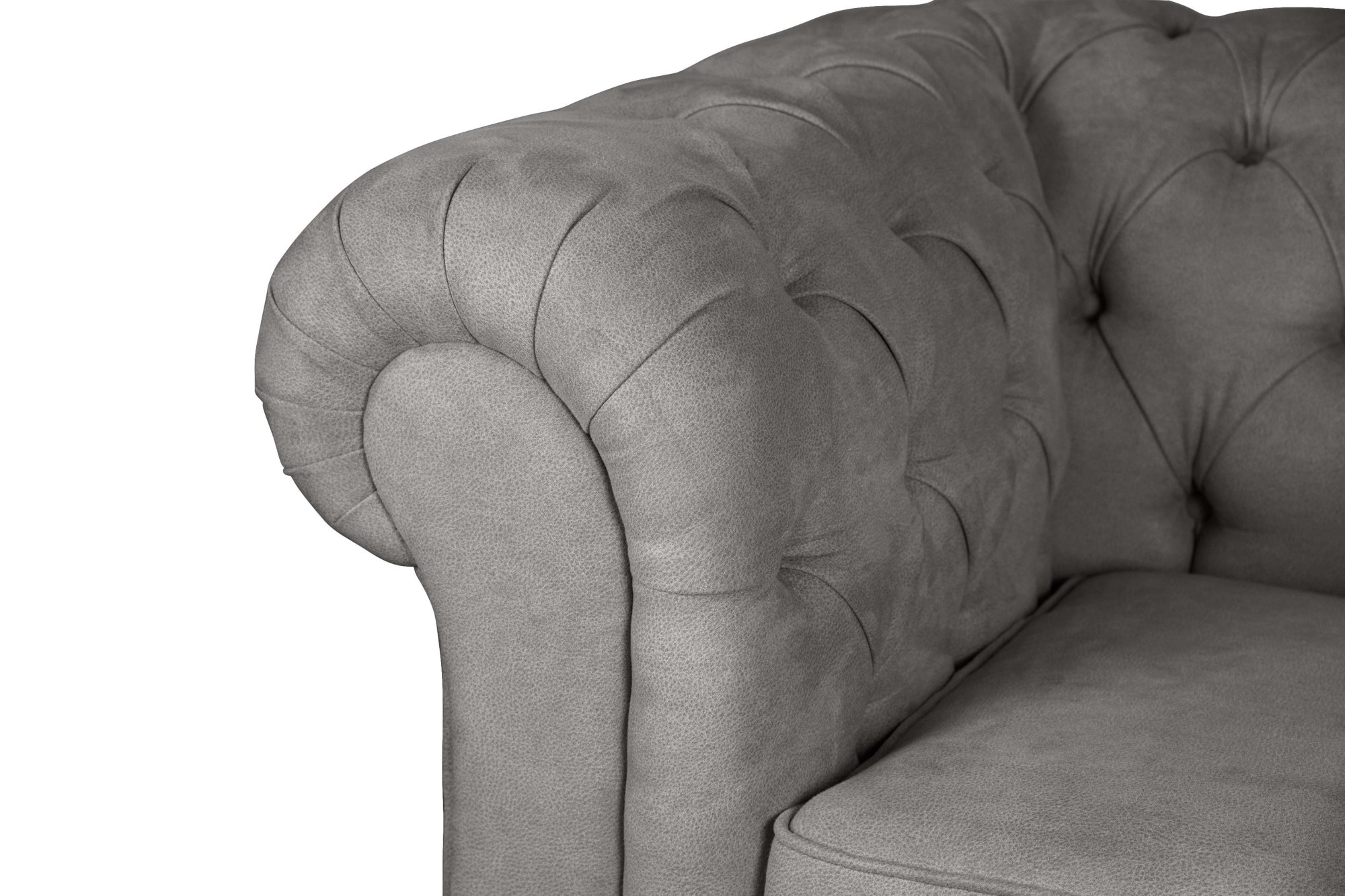 Home affaire Sessel »CHARENTE, Chesterfield, Wellenfederung, Masse B/T/H: 105/89/74 cm«, mit edler Knopfheftung und typischen Armlehnen