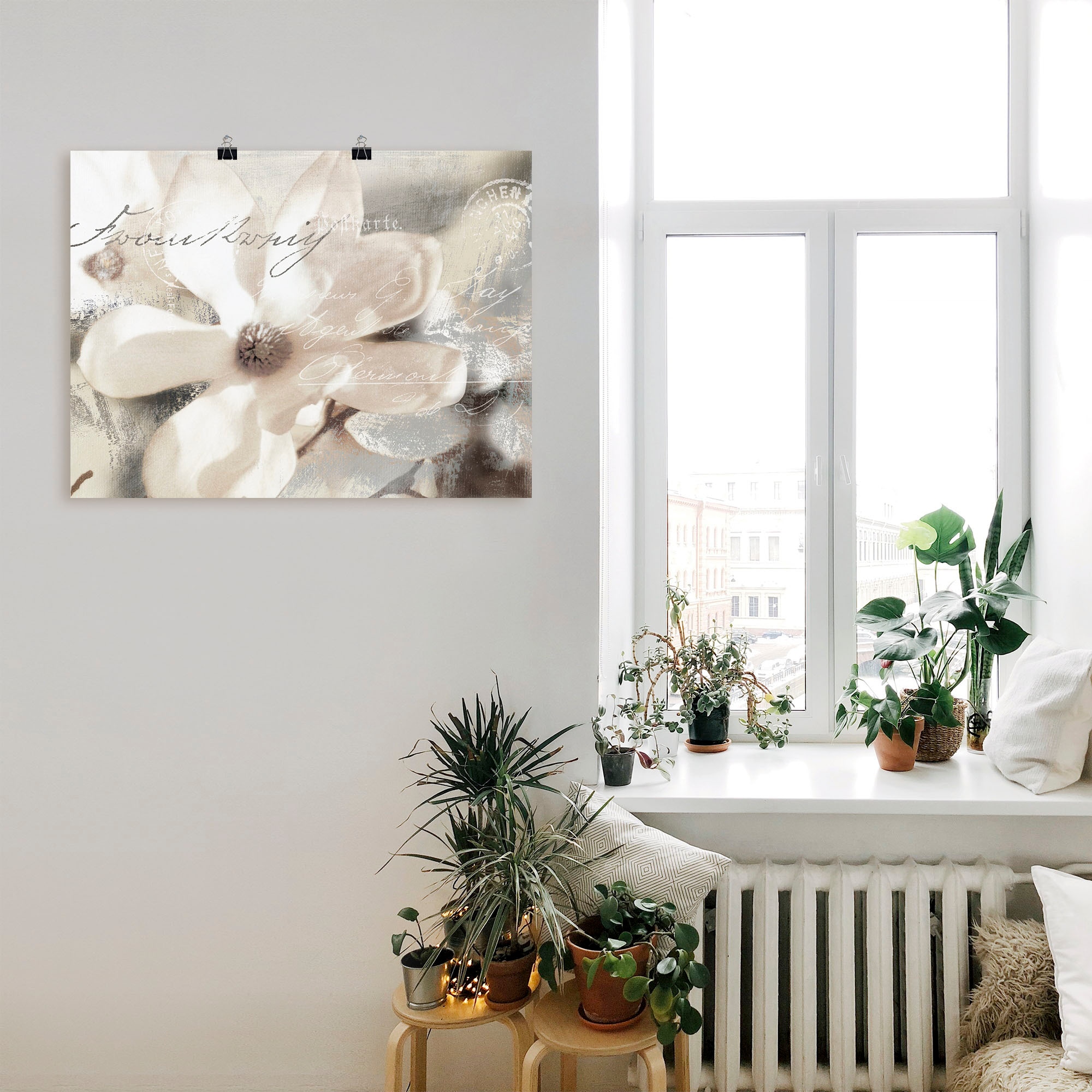 Artland Wandbild »Magnolie_Detail« Blumenbilder 1 Stk. tlg. als Alubild, Leinwandbild, Poster in verschied. Grössen