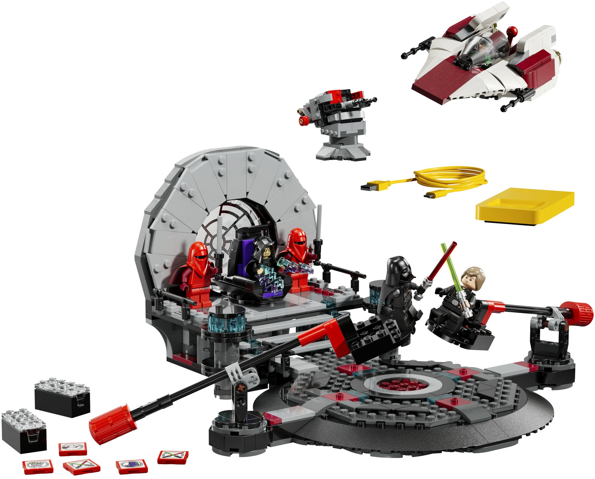 LEGO® Pions de construction »SMART Play: A-Wing und das Duell im Thronsaal (75427), LEGO Star Wars™« inklusive SMART Brick; mit Licht- und Soundeffekten