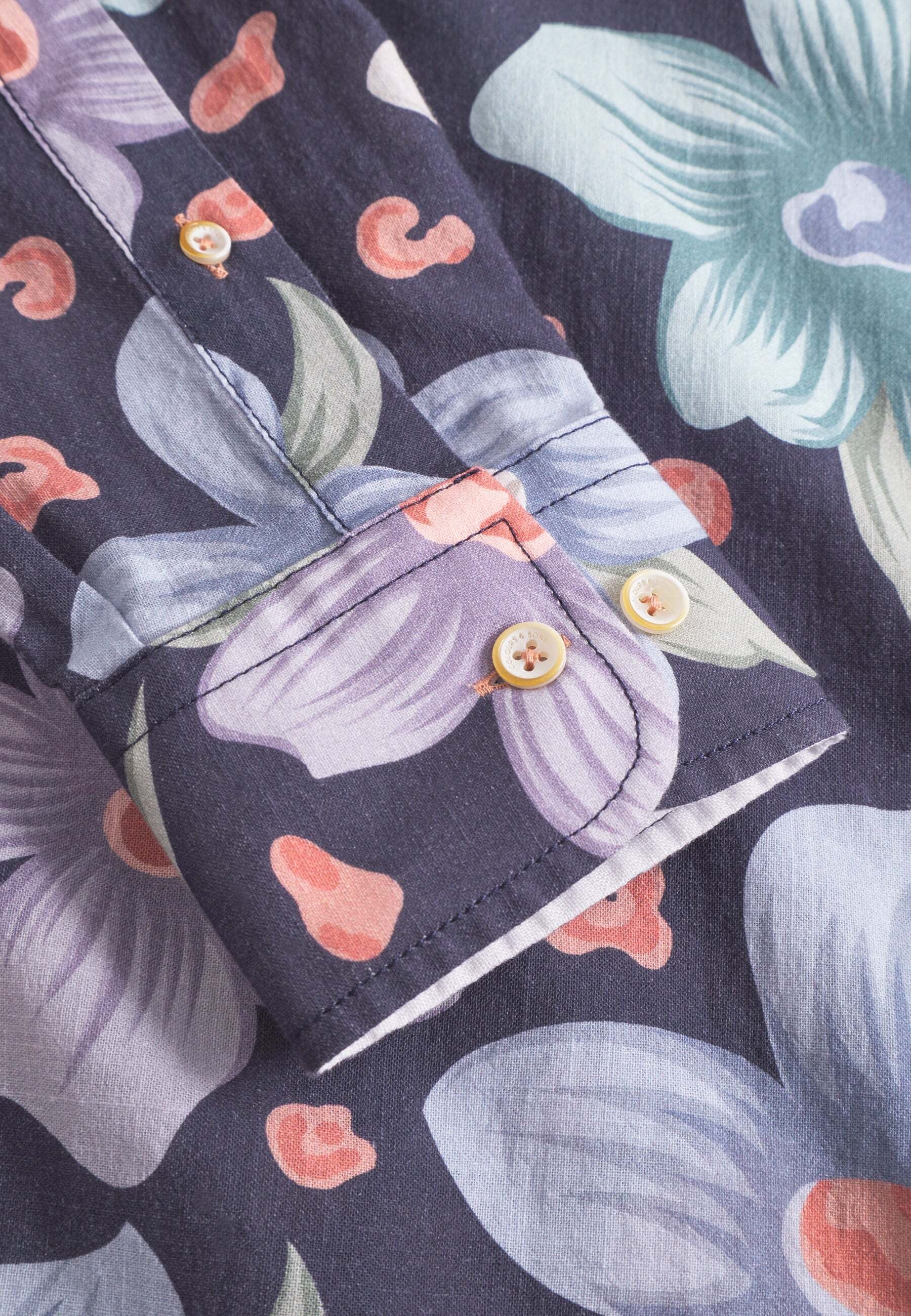 colours & sons Langarmhemd »colours & sons Langarmhemd Shirt-Printed«