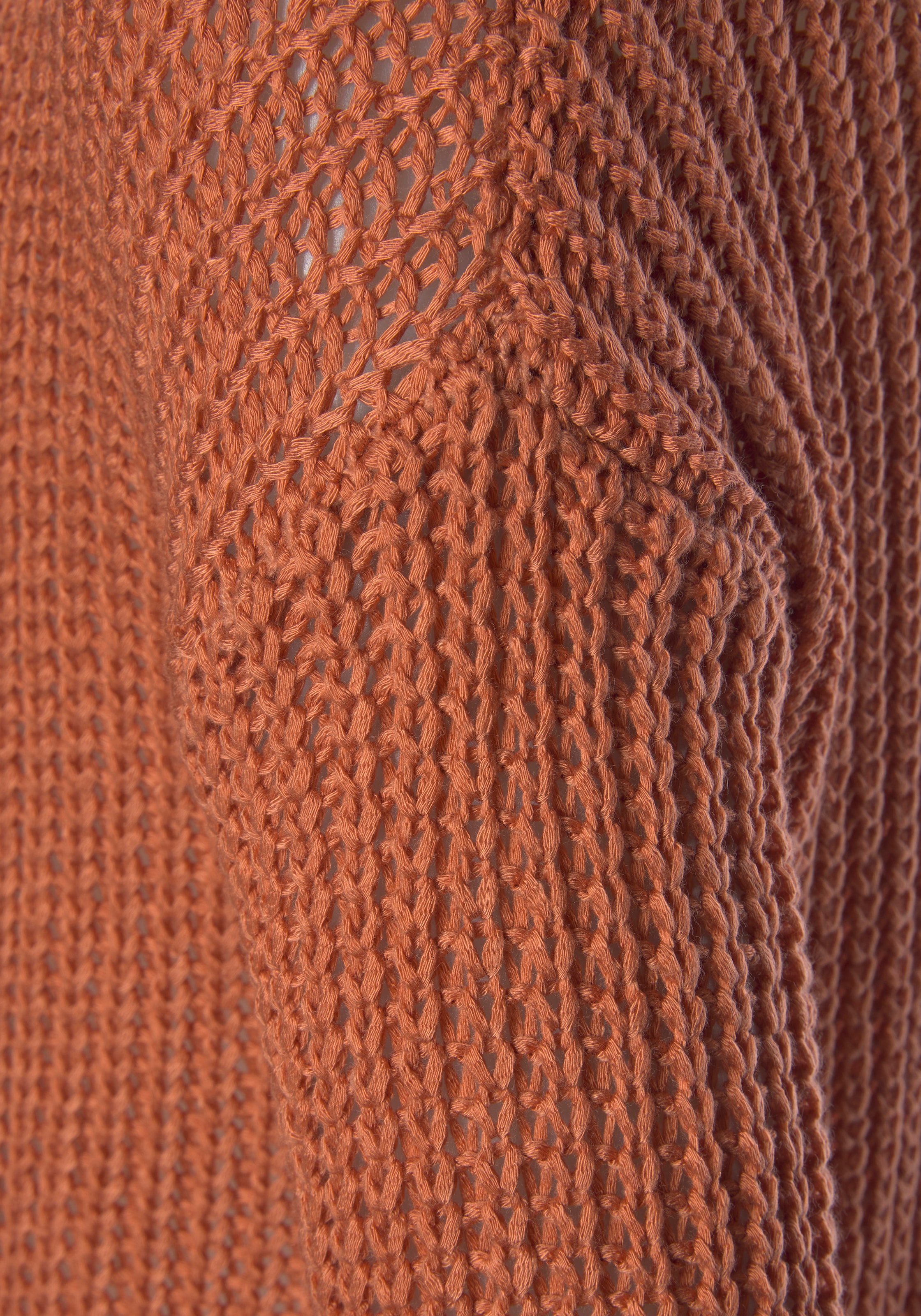 LASCANA Rundhalspullover, aus weichem Grobstrick, lockerer Strickpullover, Damenpullover