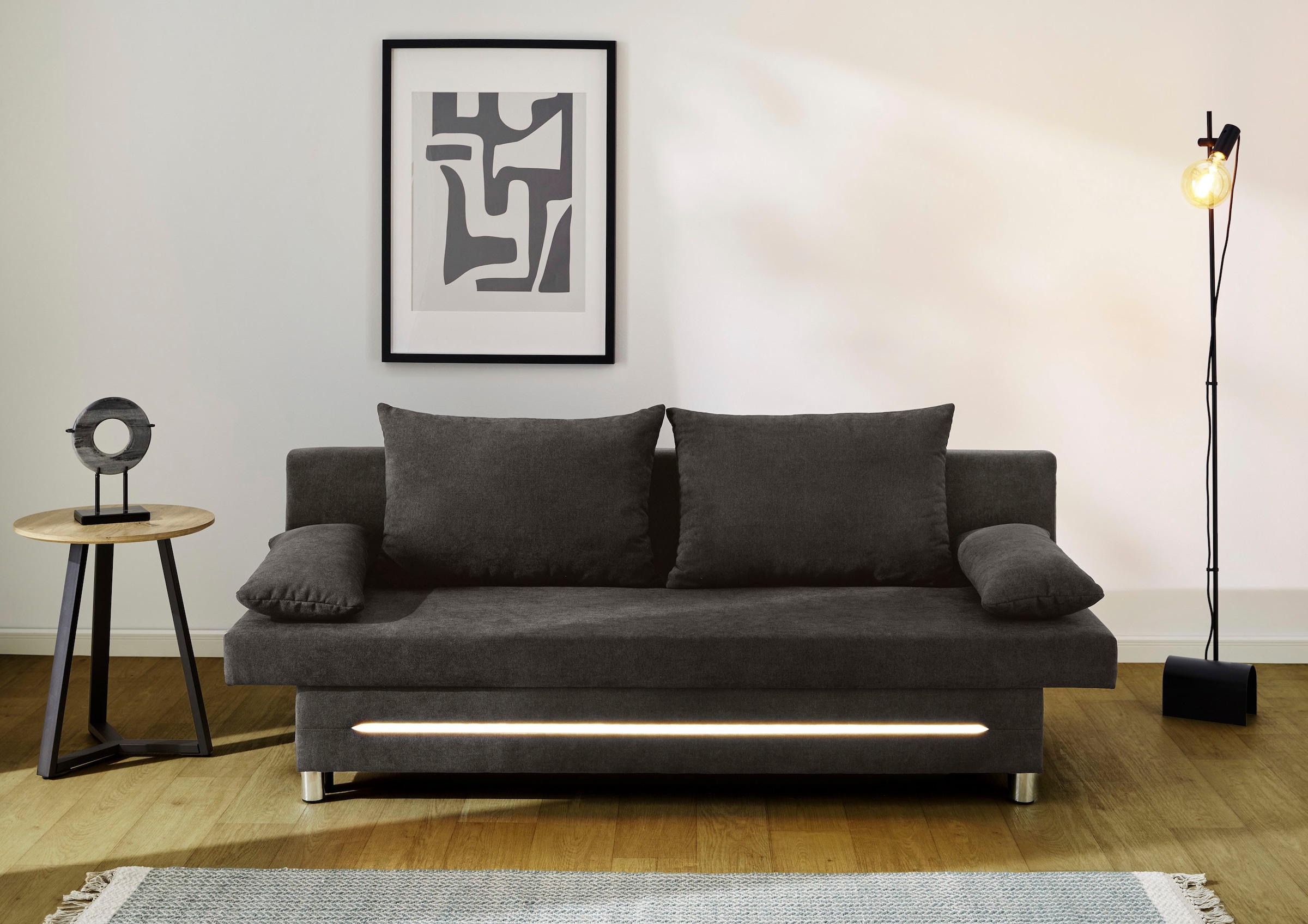 Image of Jockenhöfer Gruppe Schlafsofa "Sunrise, B: 191 cm, Liegefl. 120x191 cm" mit Schlaffunktion, Bettkasten & Licht, Unser Dauertiefpreis