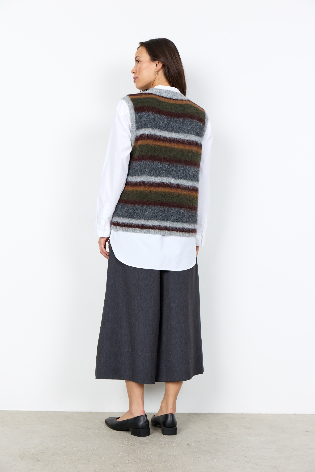 soyaconcept Pull-over »SC-HADIL YD 1« Materialmix mit Wolle