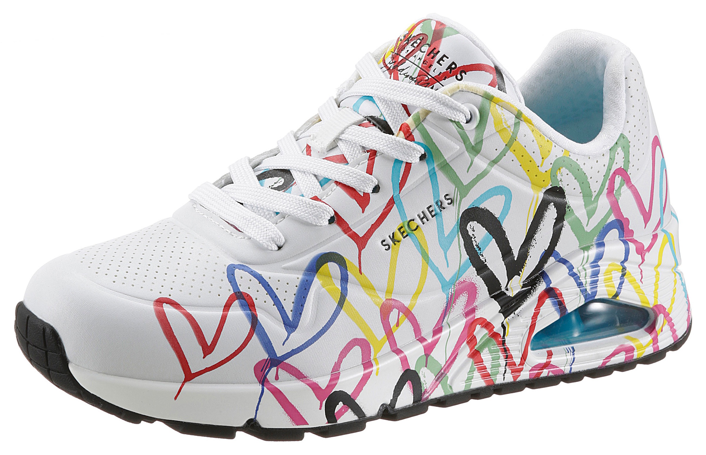 Image of Skechers Wedgesneaker »UNO-SPREAD THE LOVE«, mit auffälligem Graffiti-Print bei Ackermann Versand Schweiz