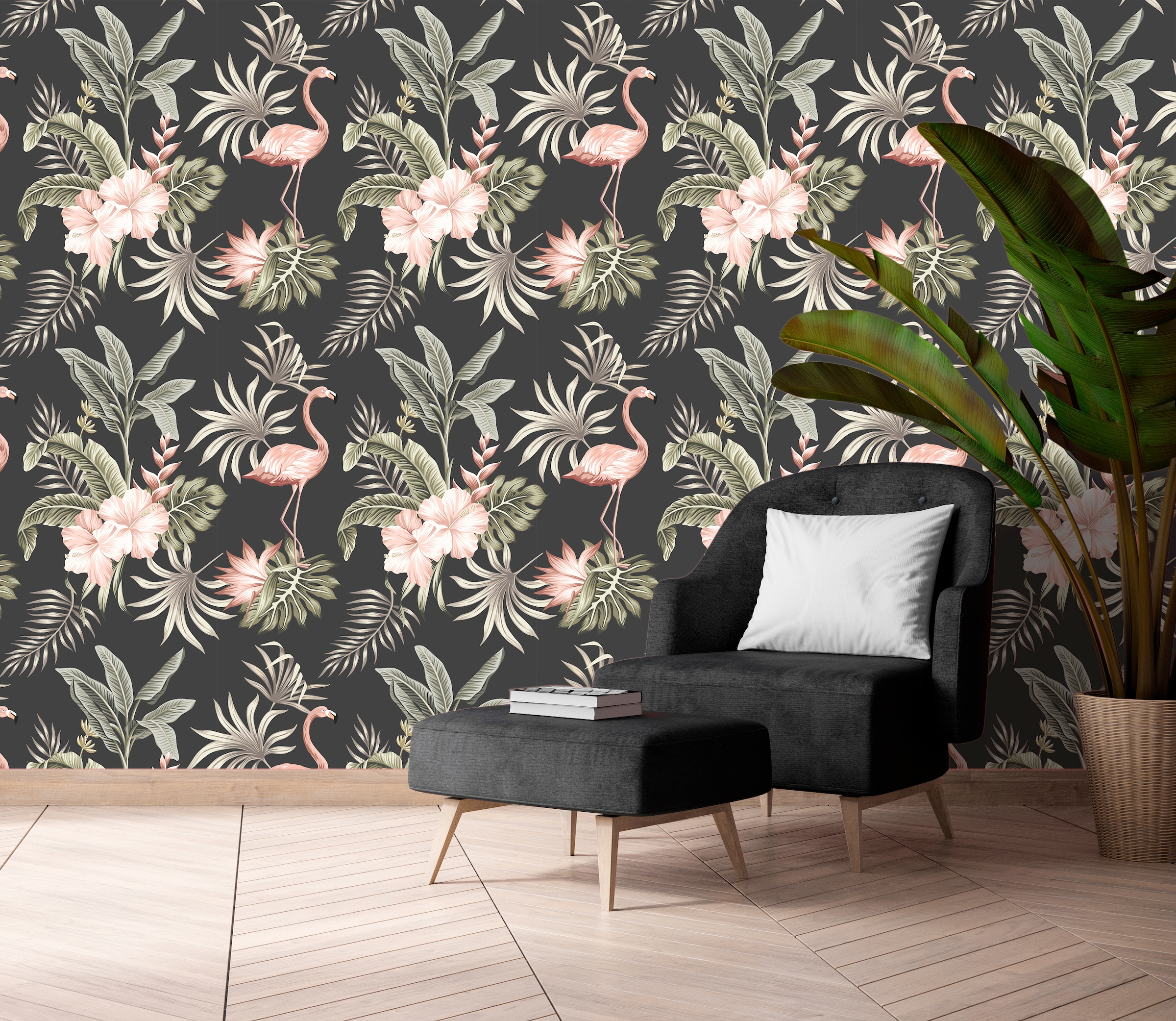 queence Papier peint vinyle »Fiore« Motif | botanique | floral | imprimé | naturellement | à motifs 90x250cm, selbstklebend, kinderleichte Anbringung, , Sticker