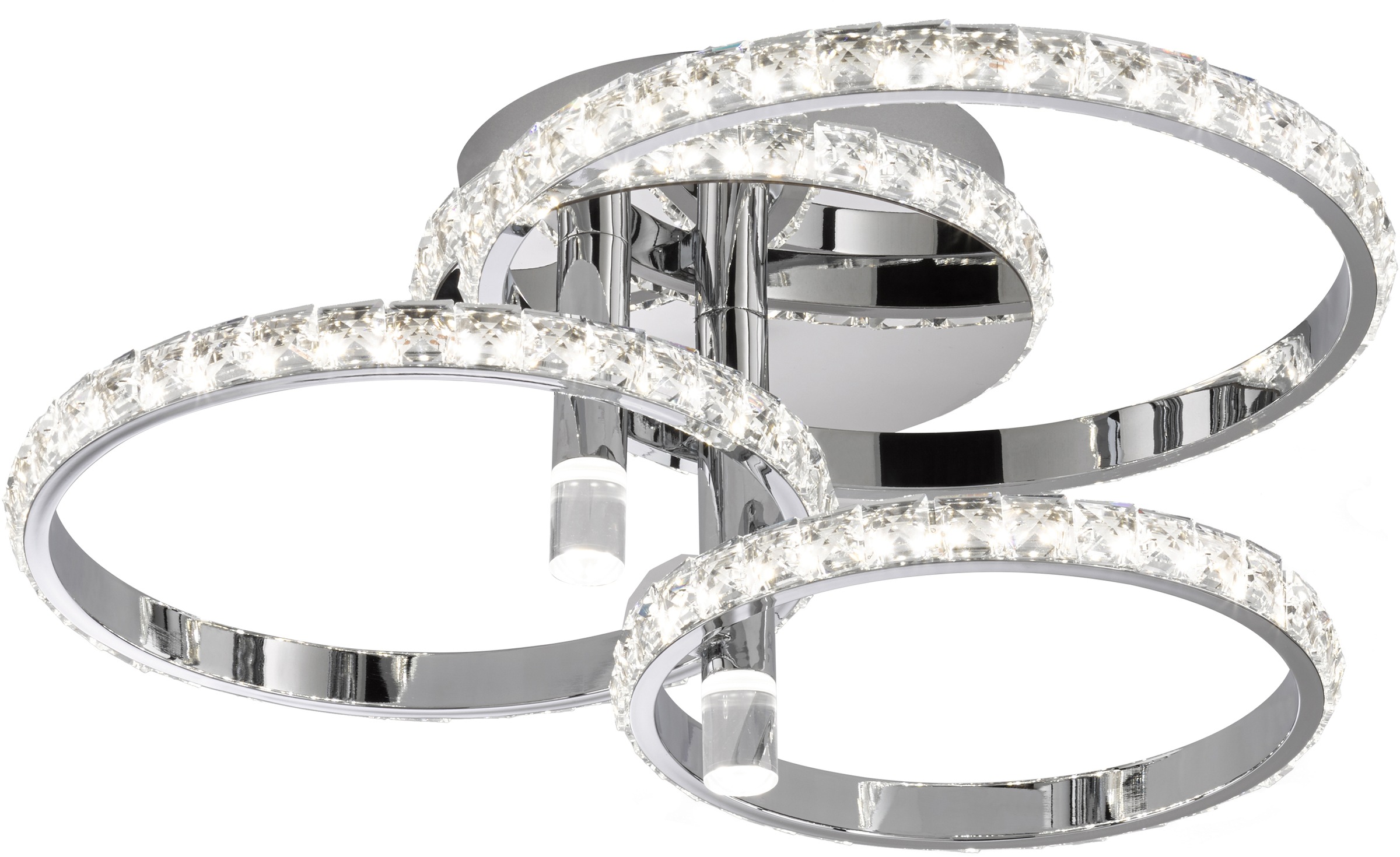 Image of WOFI LED Deckenleuchte »HARLEY«, LED-Modul, 1 St., Warmweiss, Kristall bei Ackermann Versand Schweiz