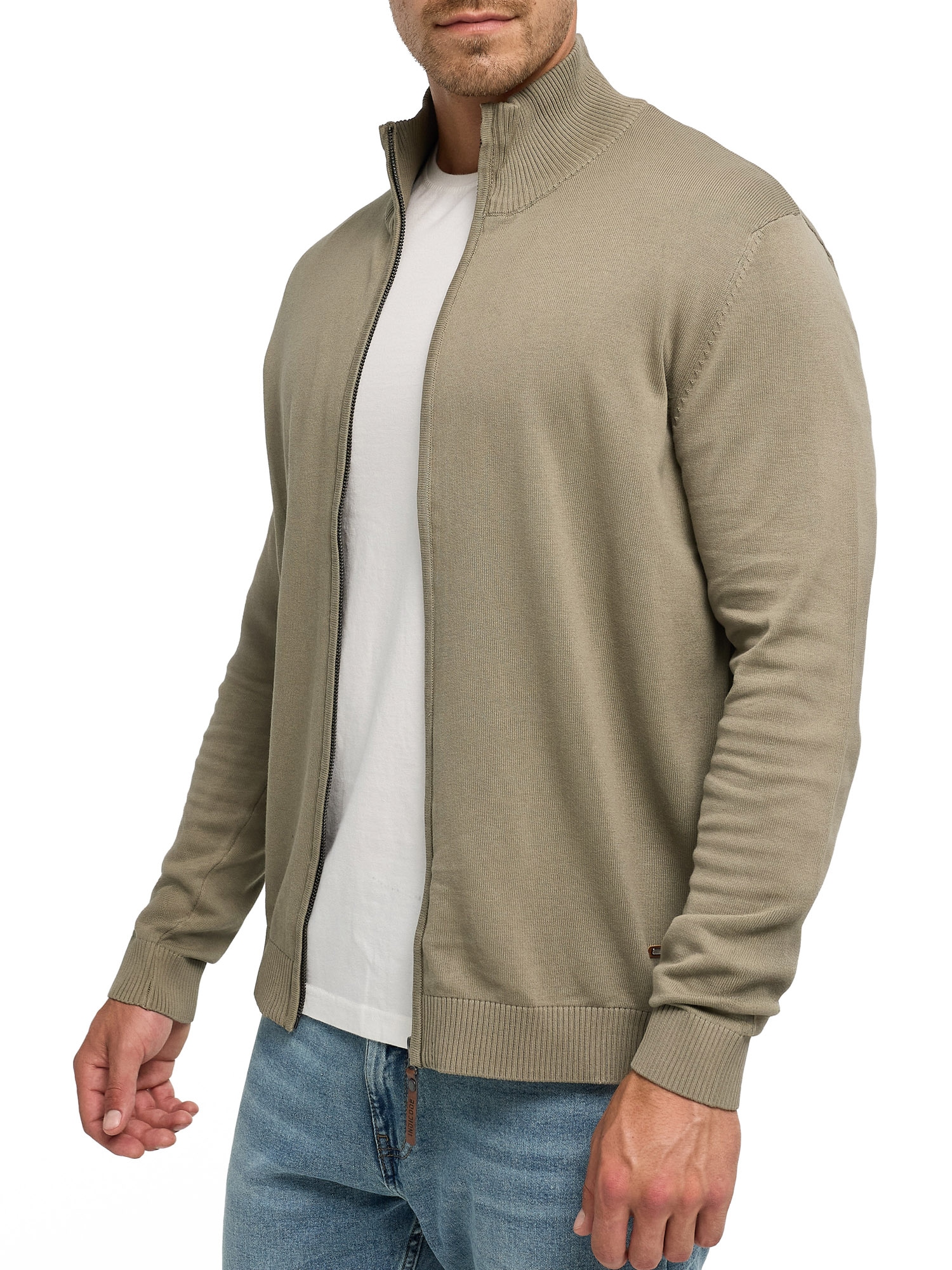 Indicode Veste en tricot »INArkmill cardigan« coton, coupe régulière