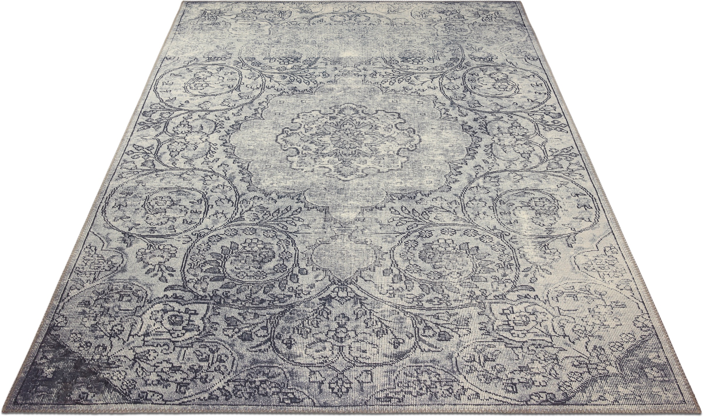 Image of Home affaire Teppich »Zahra«, rechteckig, 6 mm Höhe, Orient Optik, Vintage Design, Rutschhemmende Rückenbeschichtung, Wohnzimmer, Schlafzimmer, Arbeitszimmer, Robust, Pflegeleicht bei Ackermann Versand Schweiz