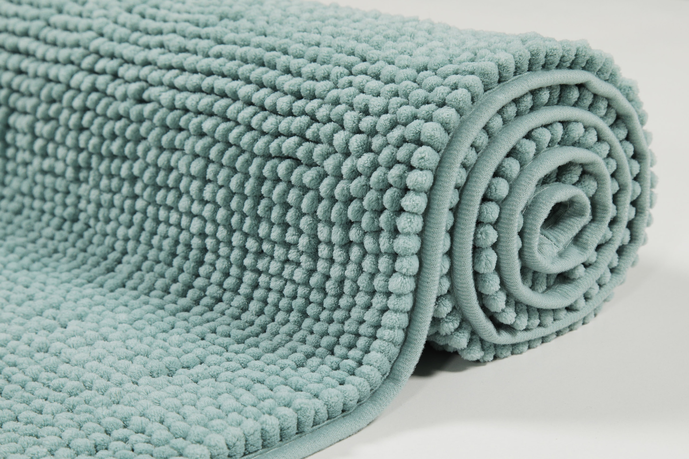 GOODproduct Badematte »Kaelan , weicher Chenille« Höhe 14 mm rutschhemmend beschichtet fussbodenheizungsgeeignet Badvorleger, Badteppich weiches Chenille, pastellfarben, Badezimmer