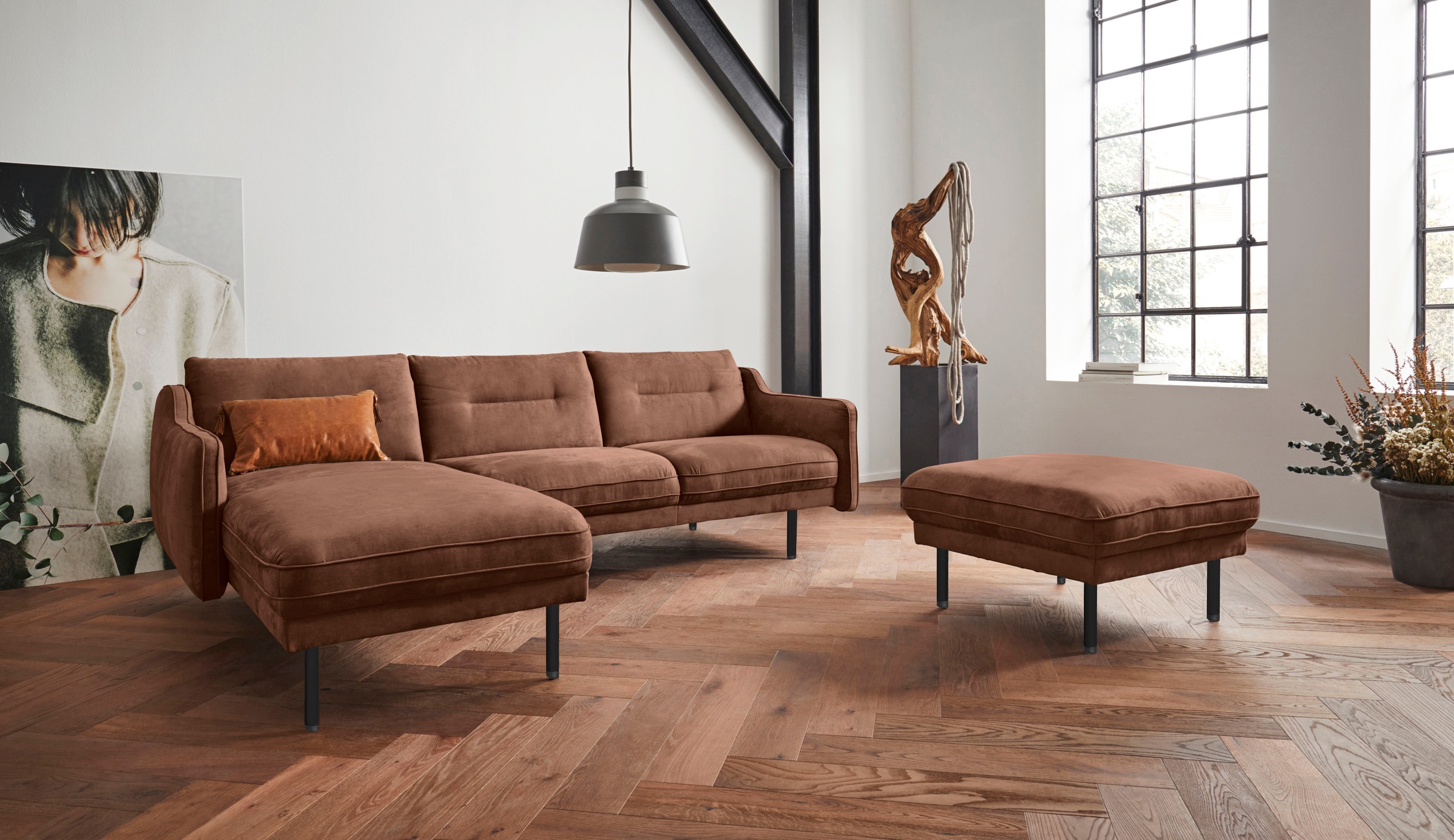 GOODproduct Canapé d'angle »Nordfyn L-Form« edles Design in 3 Bezugsqualitäten