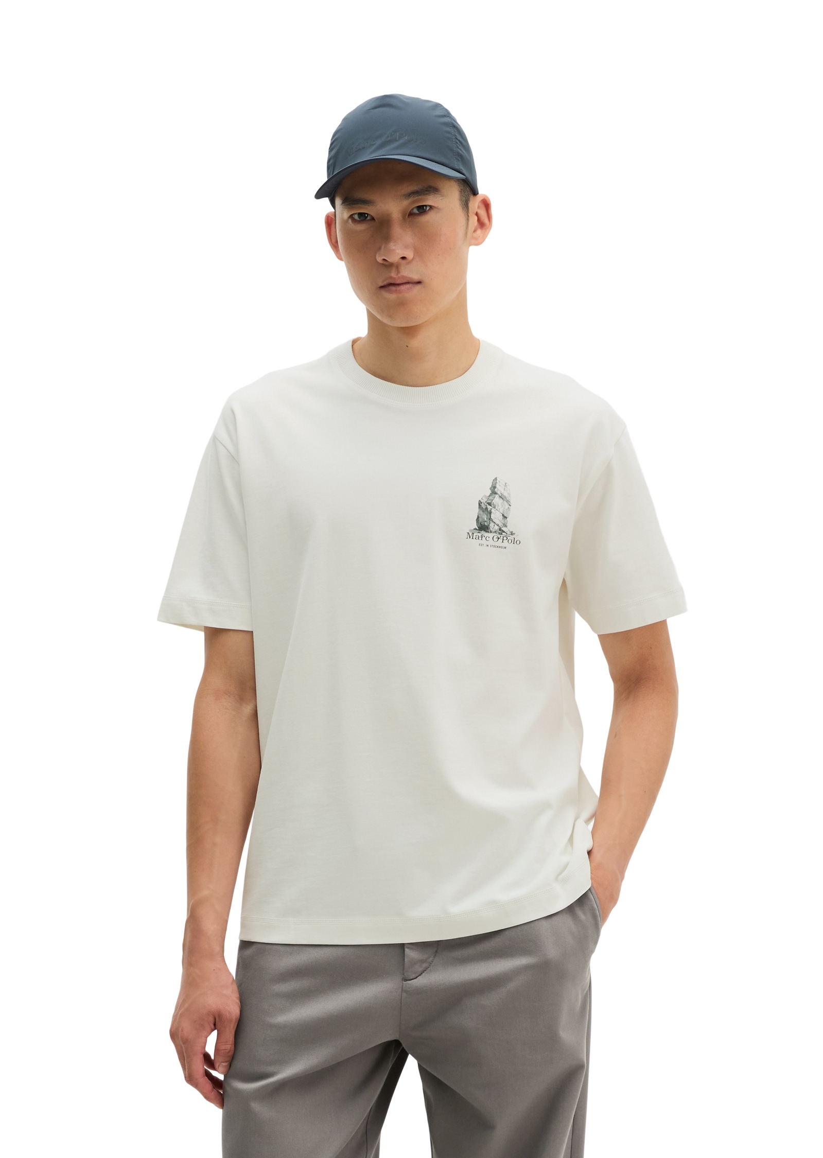 Image of Marc OPolo T-Shirt mit Print, Relaxed Fit