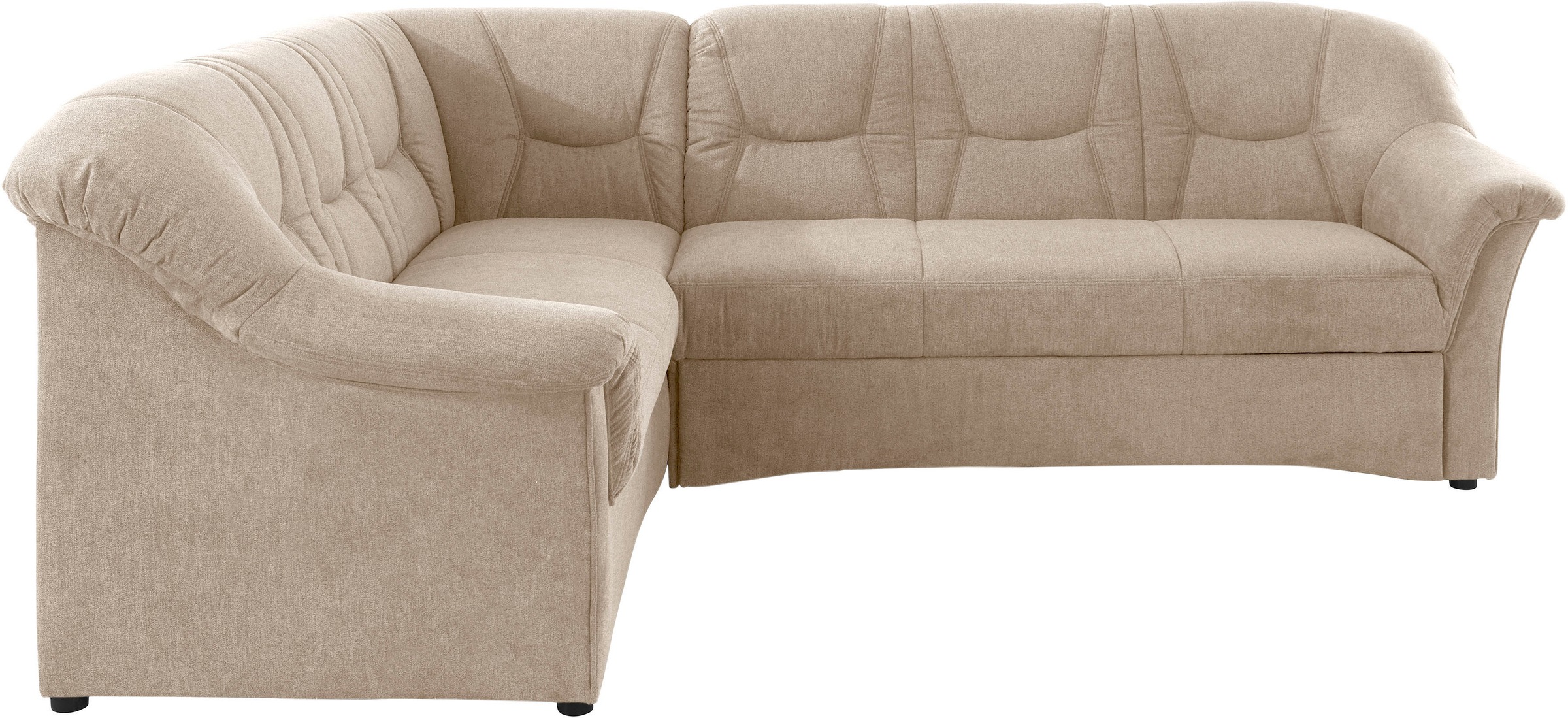 DOMO collection Ecksofa »Sarafina zeitlos und komfortabel, optional mit Federkern, L-Form«, wahlweise mit Bettfunktion