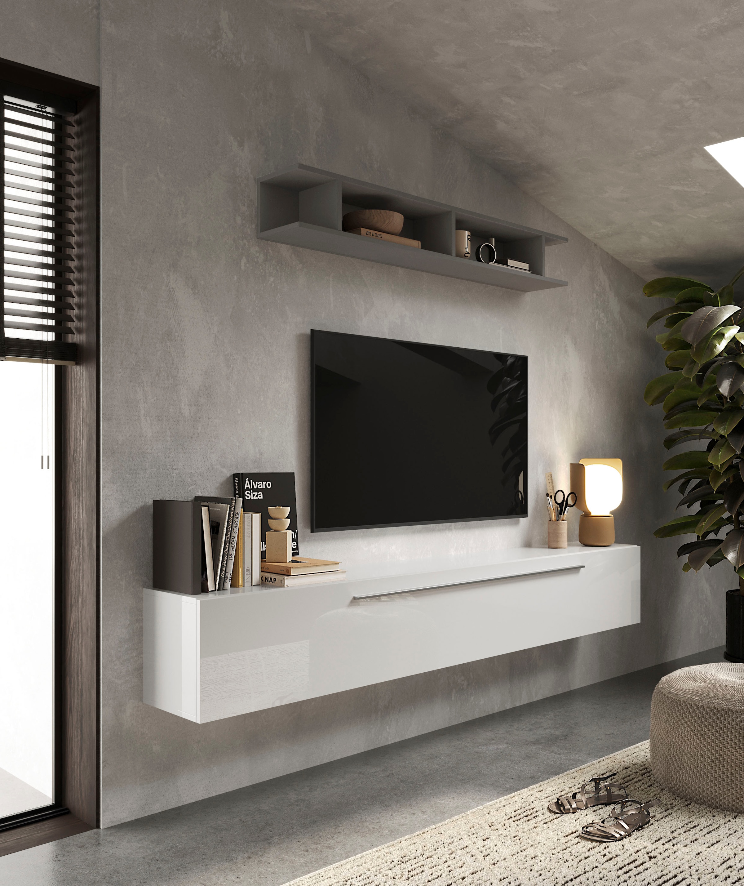 Image of Home affaire Wohnwand "Infinity, 2tlg. Breite 210 cm, Höhe variabel, Wohnwand" Spar-Set, 2 Stk. tlg.