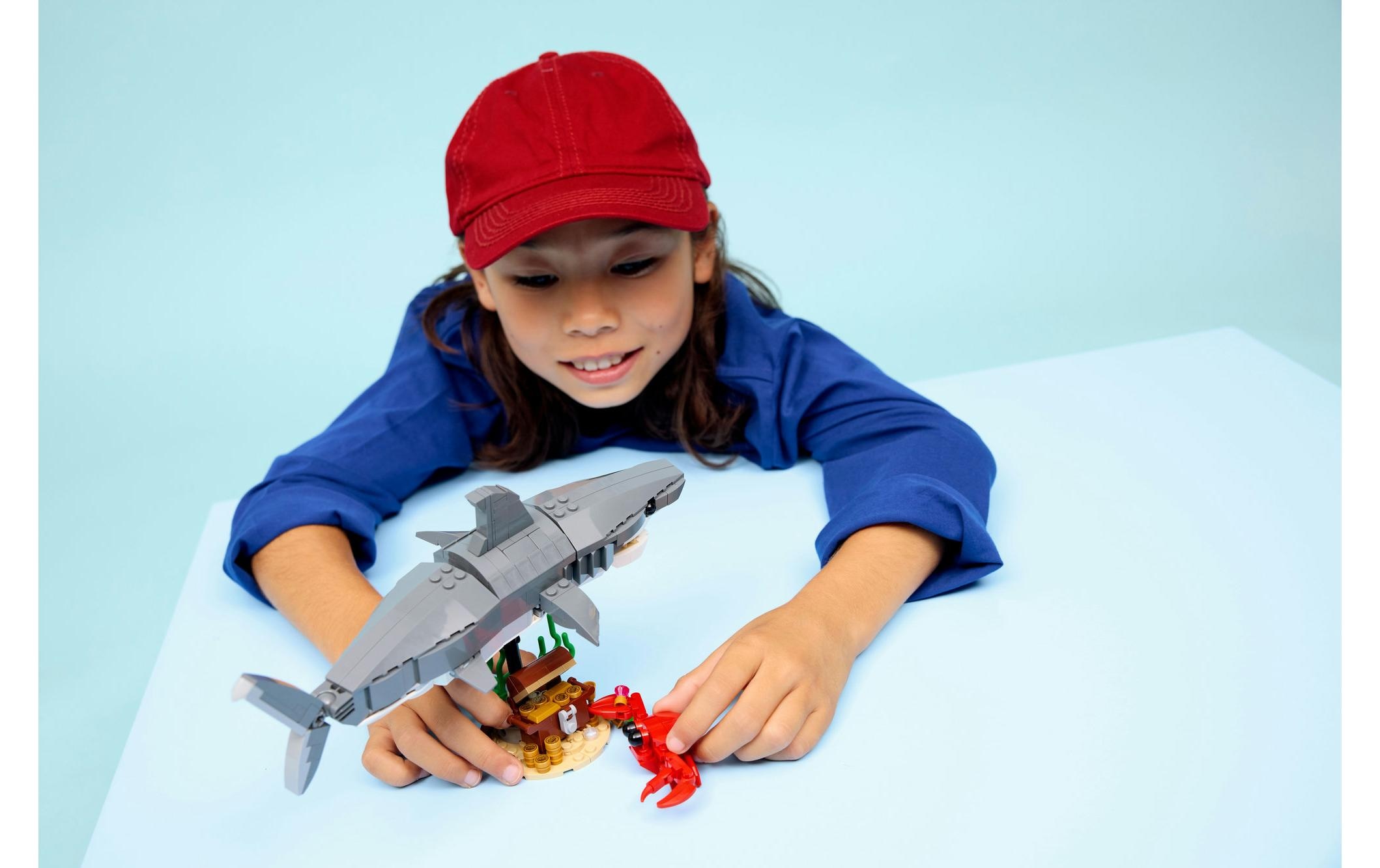   Pions de construction »Creator Wilder Hai mit Schatztruhe 31381« Kategorie: Figuren/Tiere