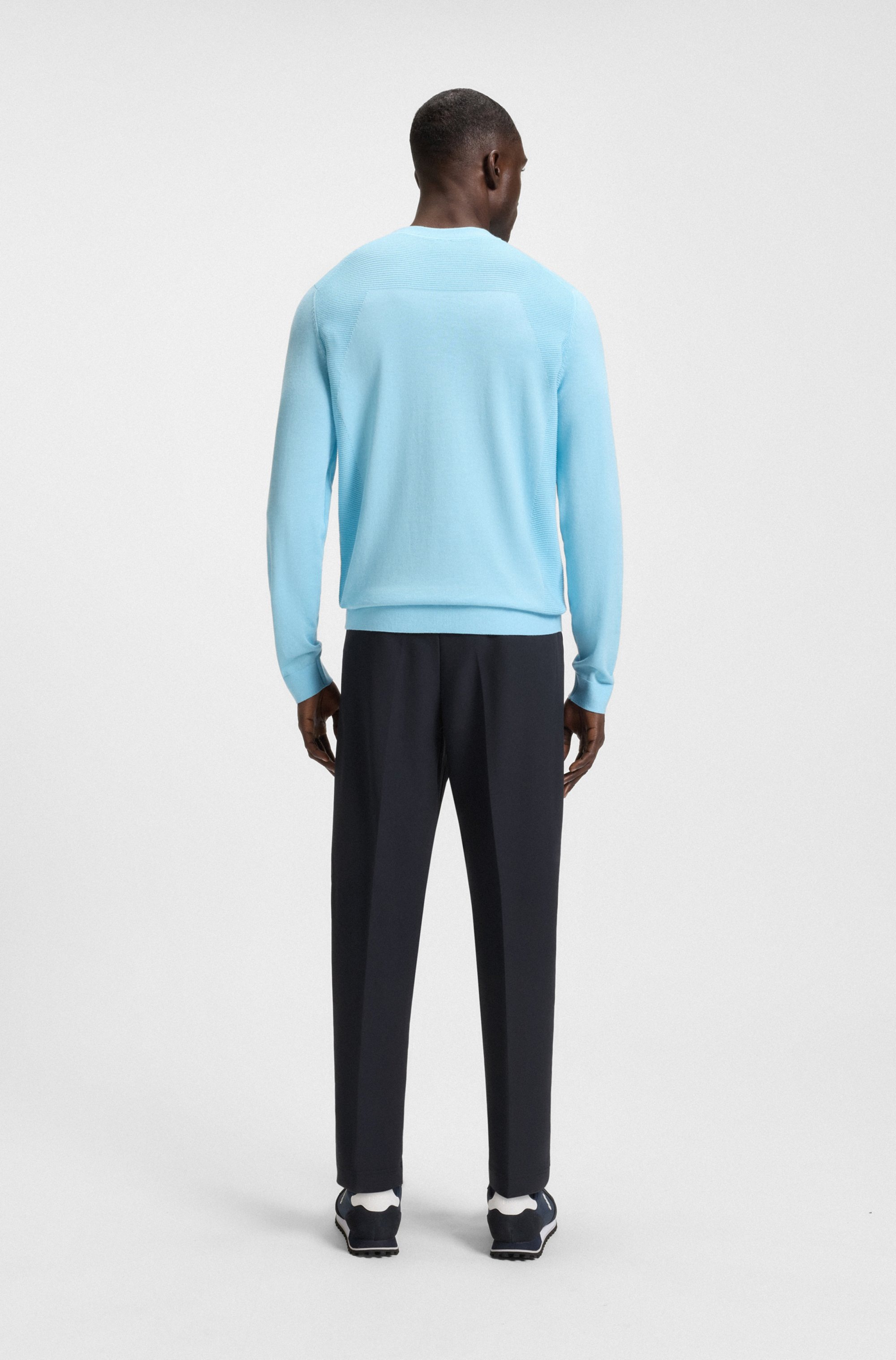 BOSS GREEN Webhose »T Convert«, Elastischer Taillenbund und Kordelzug, Gürtelschlaufen Anzughose