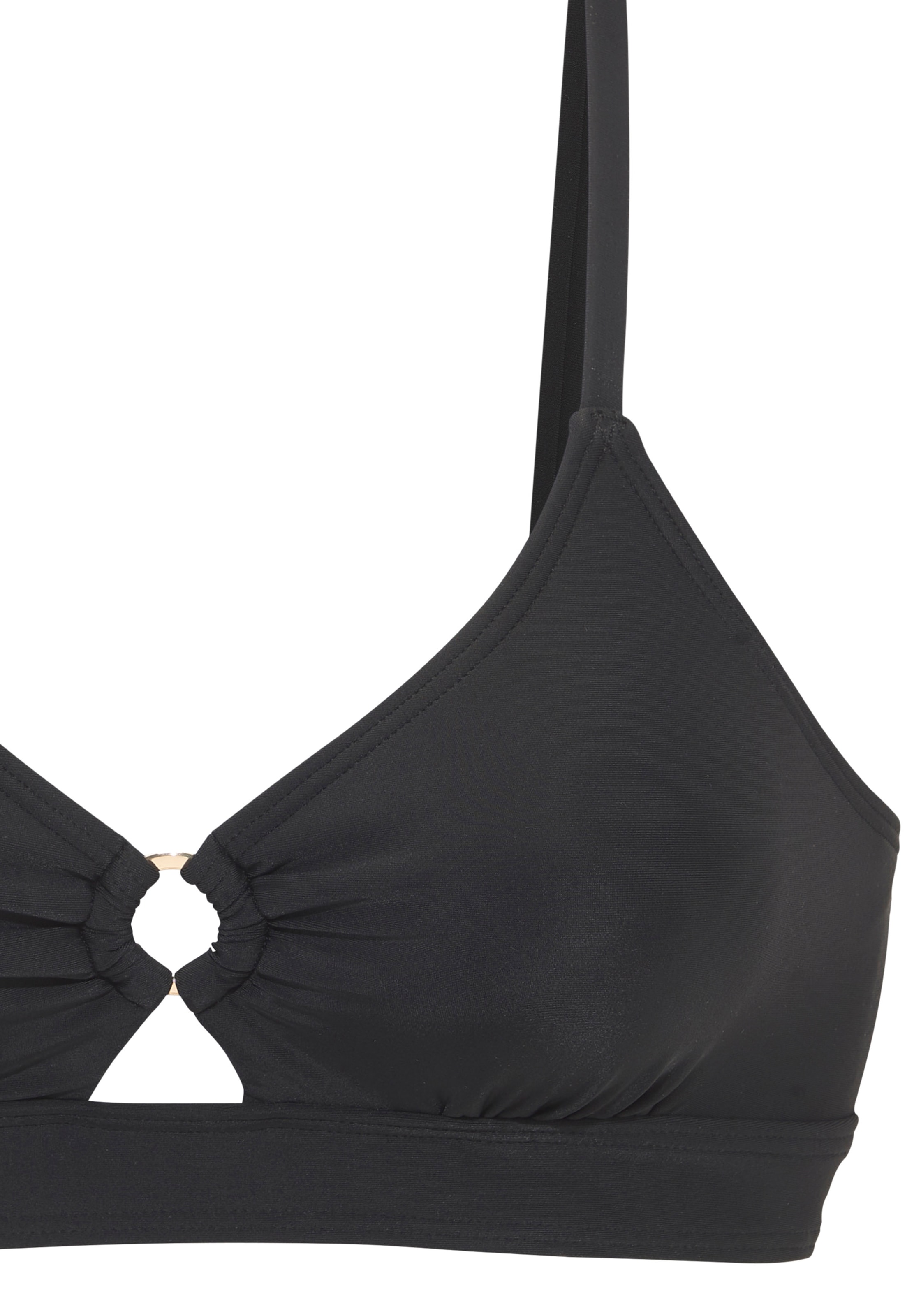 LASCANA Top bikini triangle »Lolo« mit Zierring zwischen den Cups