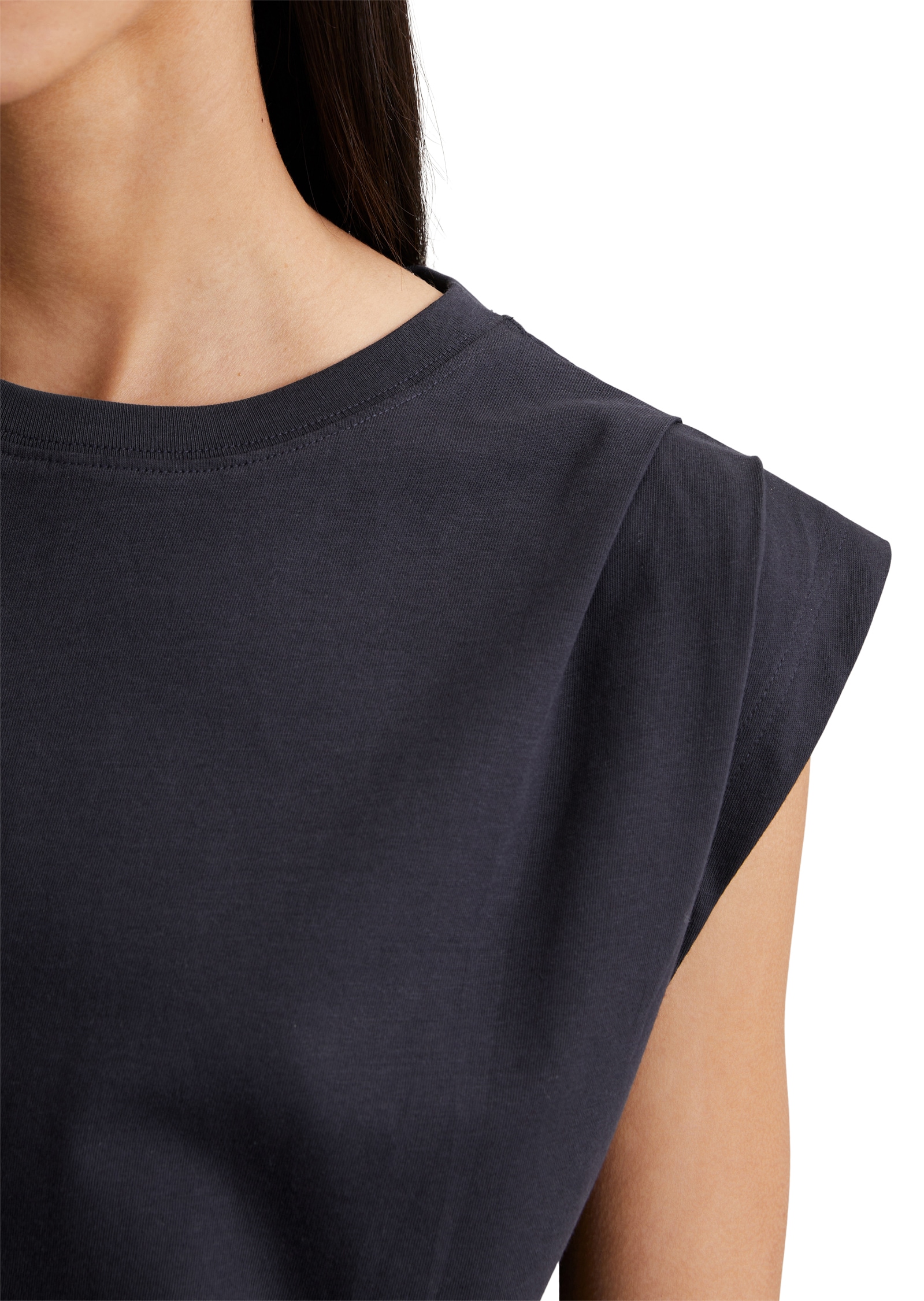 Marc O'Polo DENIM T-Shirt, relaxed, Schulterpartie in Falten gelegt