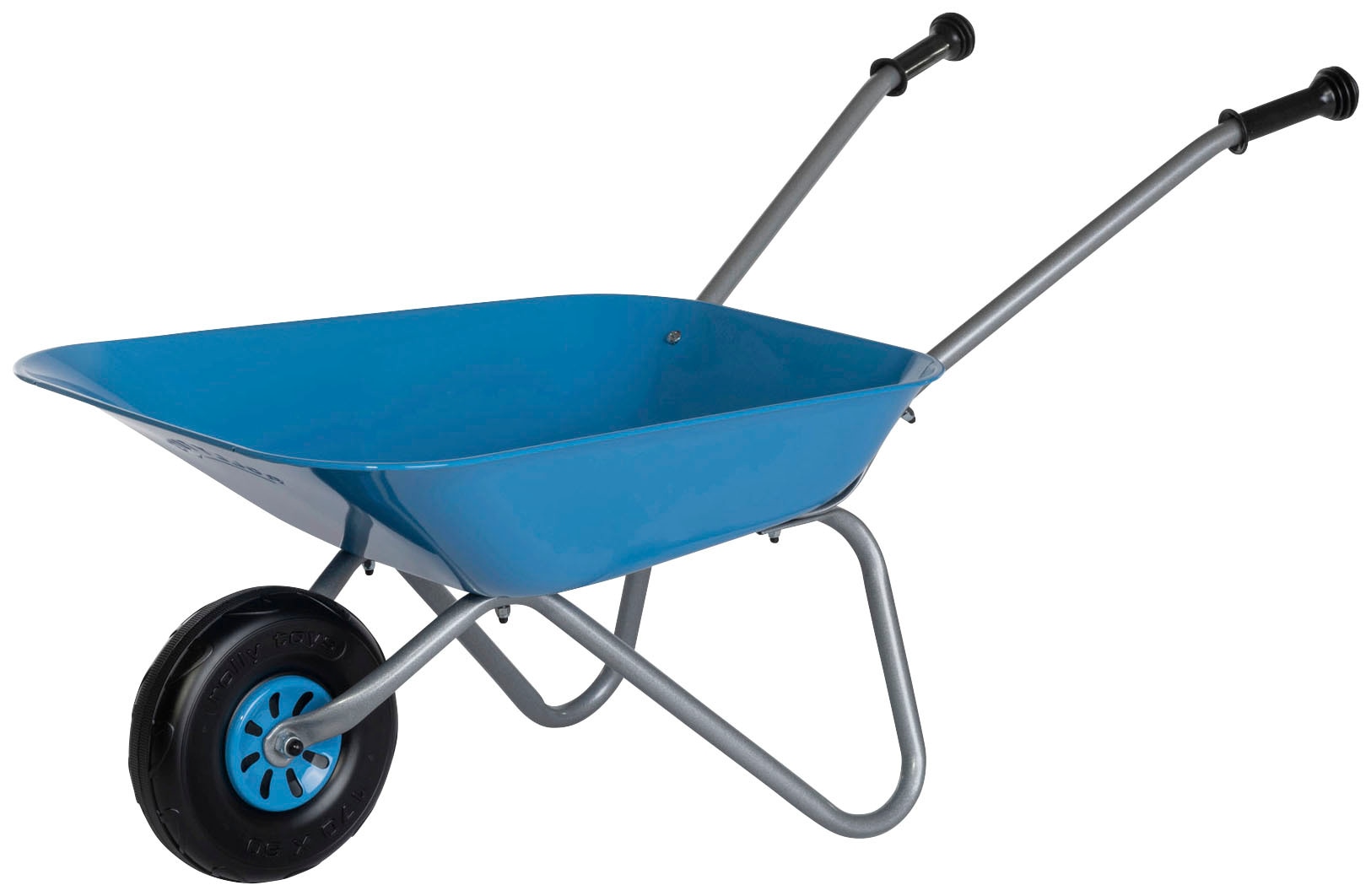 Image of rolly toys Schubkarre "rollyMetallschubkarre, silber/blau" für Kinder