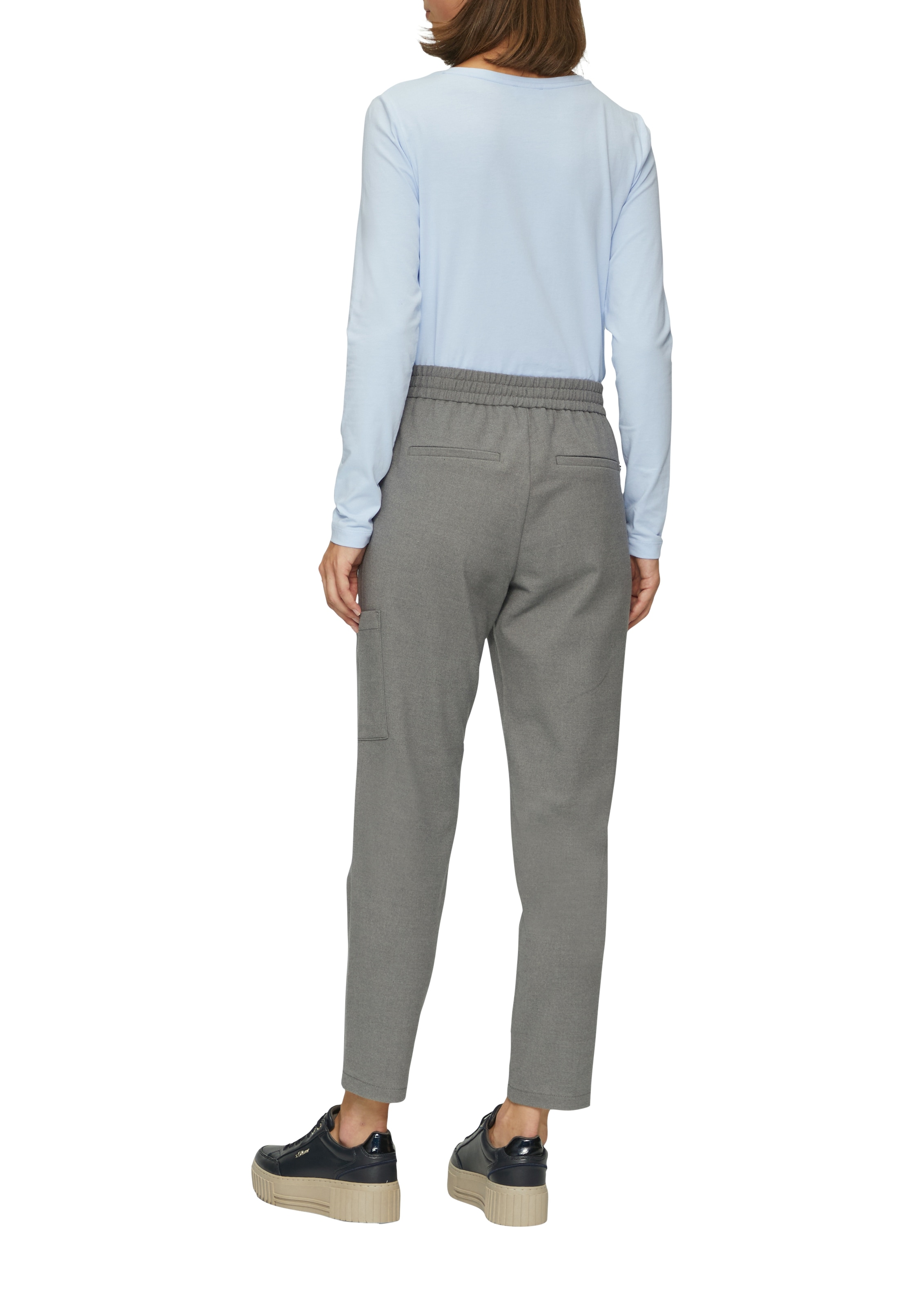 s.Oliver Stoffhose  Sommerhose mit Gummizug und Bindeband