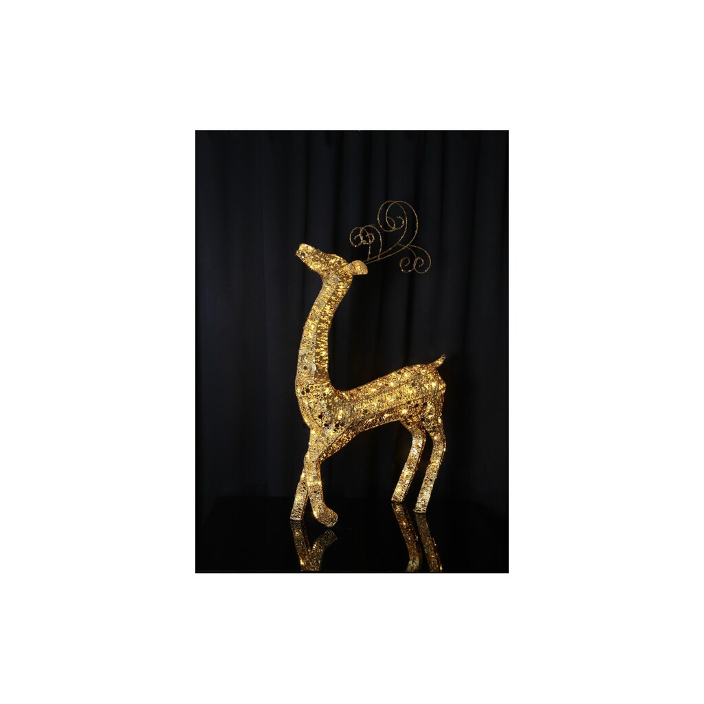 STAR Dekolicht »Sequin 115 cm Rentier Goldfarben«
