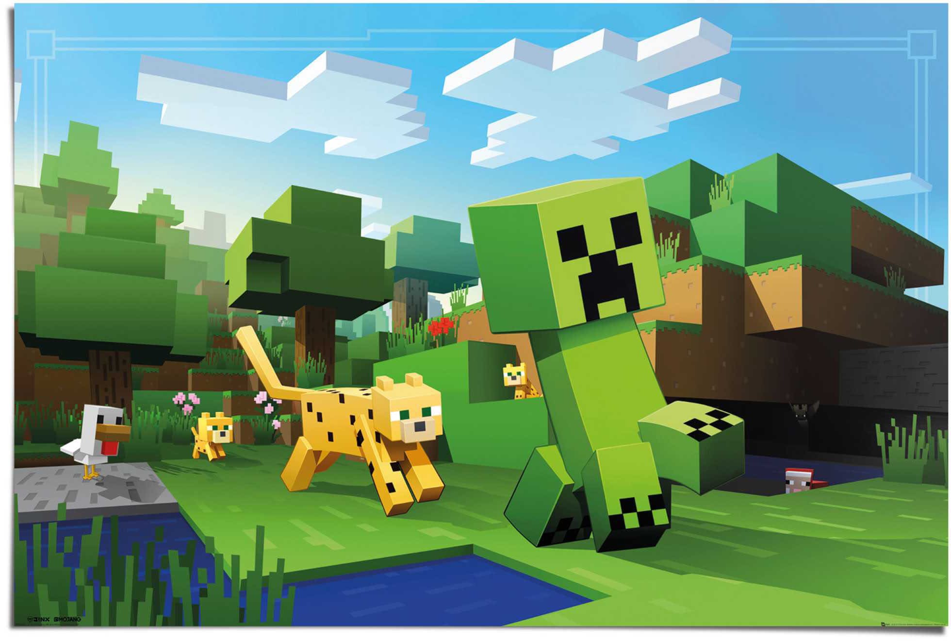 Image of Reinders! Poster »Poster Minecraft«, Spiele, (1 St.) bei Ackermann Versand Schweiz