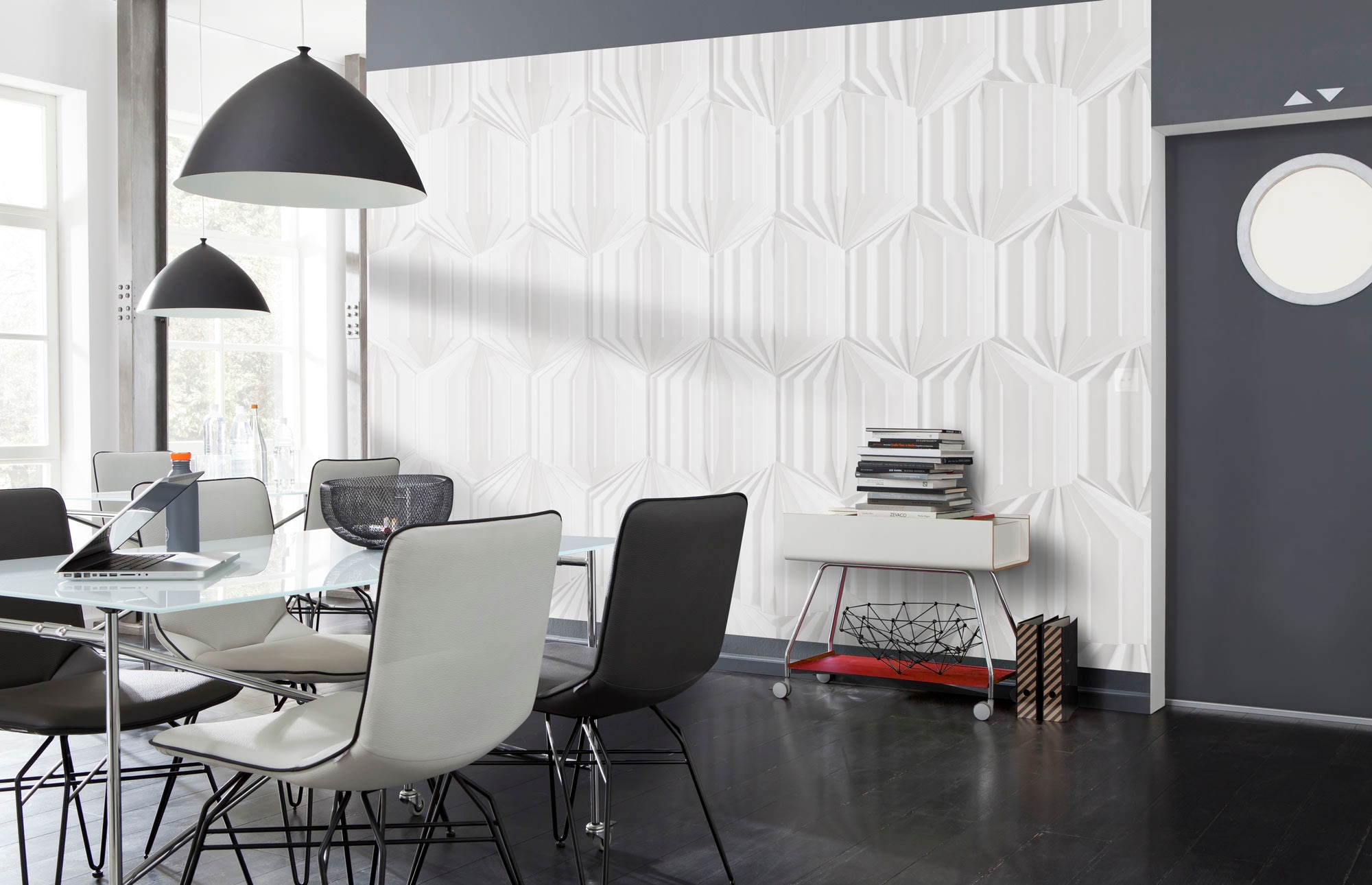 Image of Komar Fototapete "Vlies - Origami - Grösse 368 x 248 cm" bedruckt glatt Wohnzimmer, Schlafzimmer