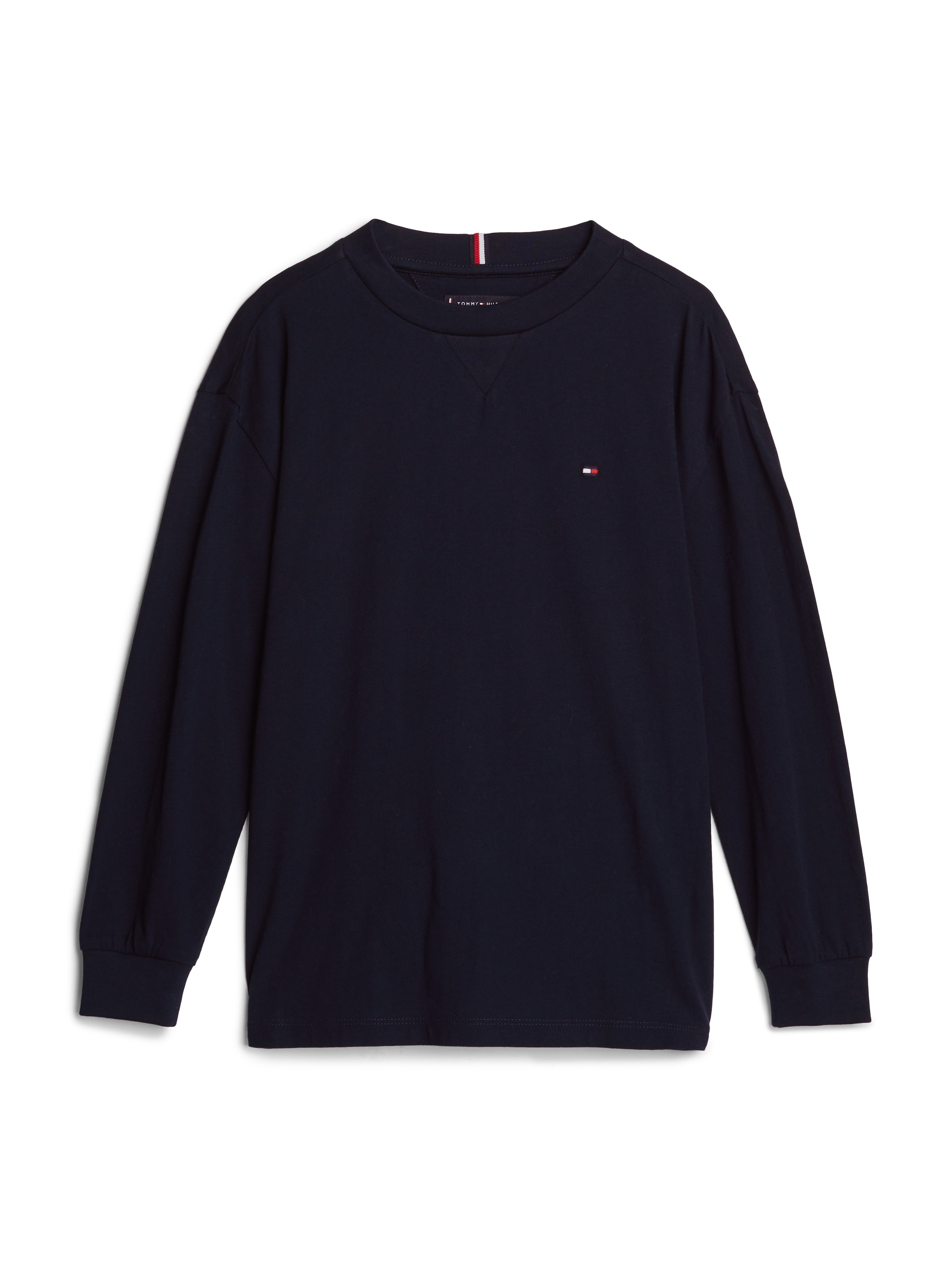 Tommy Hilfiger Langarmshirt »ESSENTIAL TEE LS«, mit Logostickerei