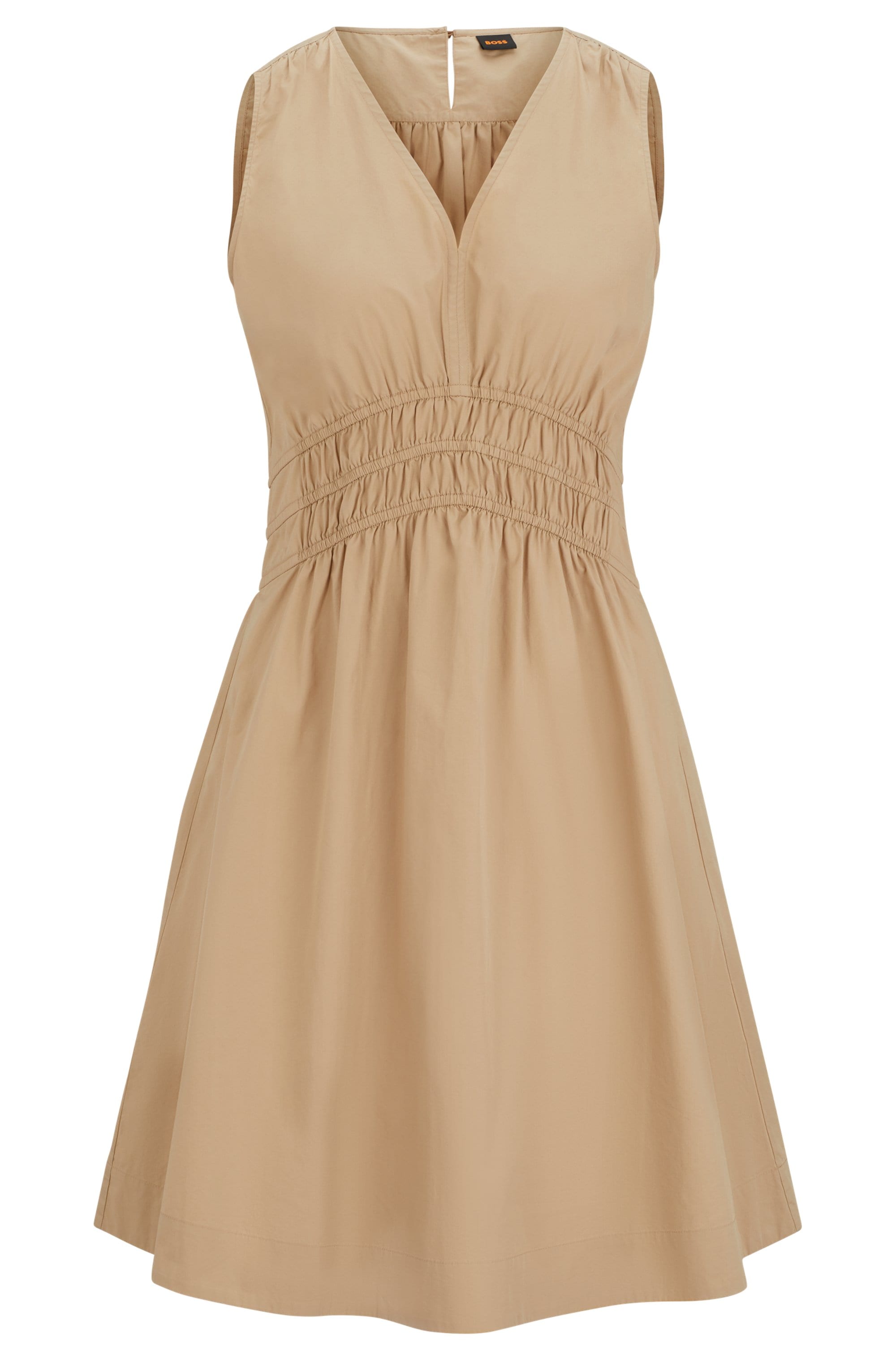 BOSS ORANGE A-Linien-Kleid »Dizzi Premium Damenmode«, mit Raffungen