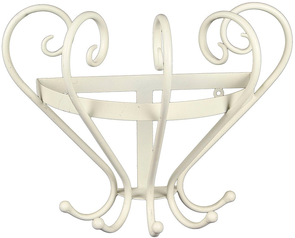 Image of Ambiente Haus Garderobenhaken »Garderobe mit Keramik - antikweiss 34cm«, (1 St.) bei Ackermann Versand Schweiz