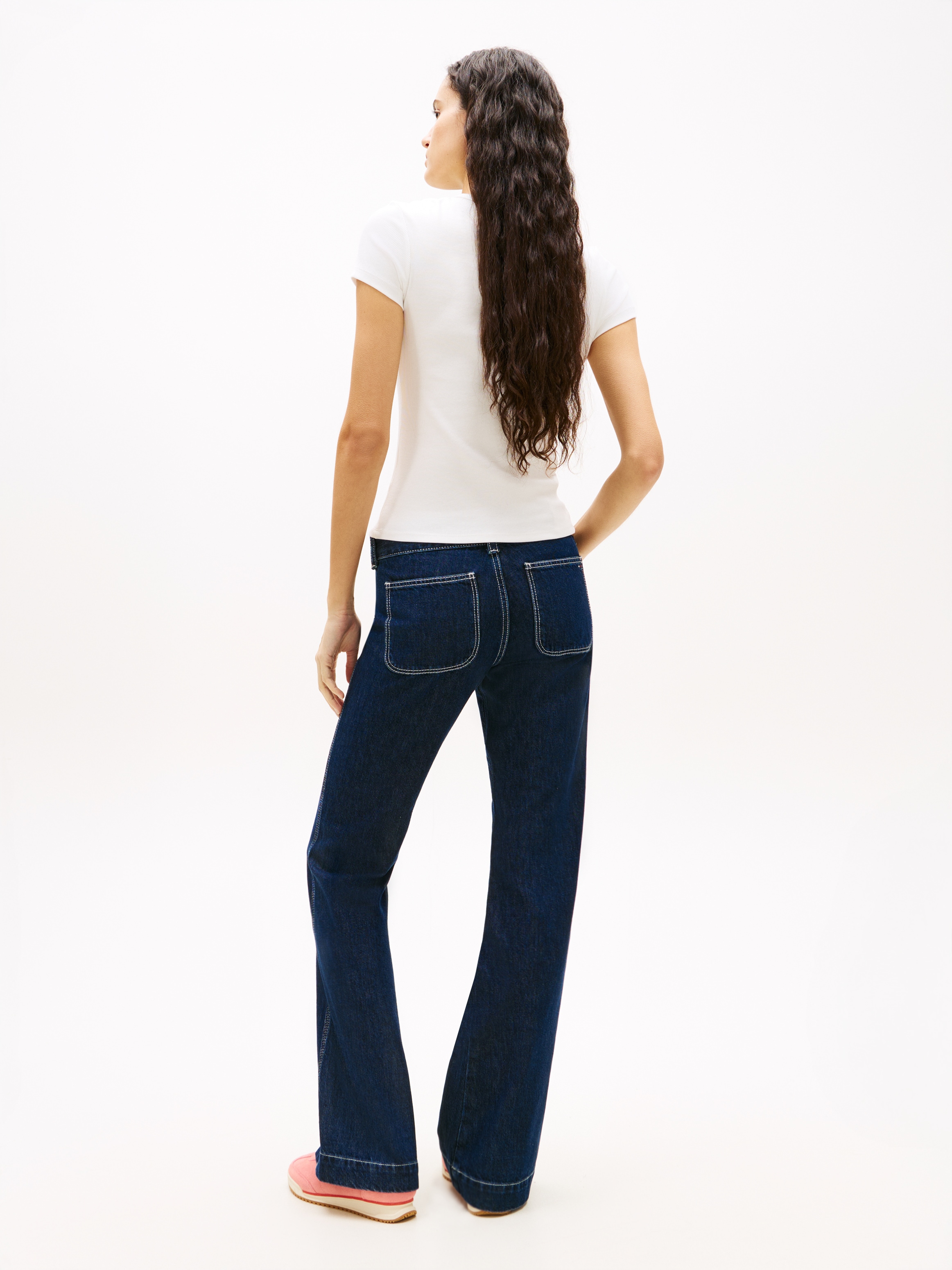 Tommy Jeans Kurzarmshirt »TJW 2PACK SLIM ESSENTIAL RIB SS«, 2 Stk. mit gerippter Struktur
