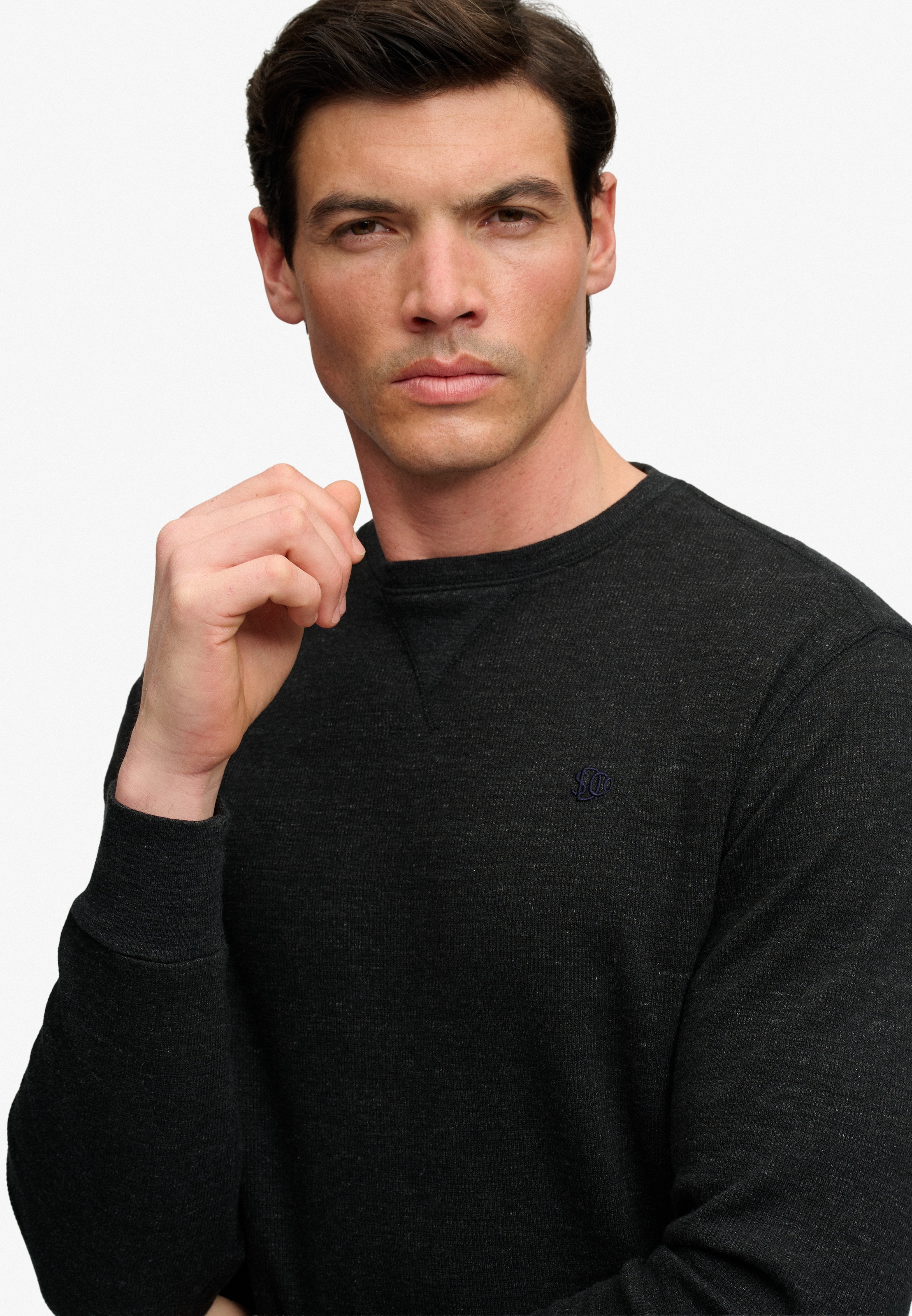 Superdry Langarmshirt »CLASSIC SLUB WAFFLE TOP« aus Baumwolle, Relaxed Fit, mit Rundhalsausschnitt