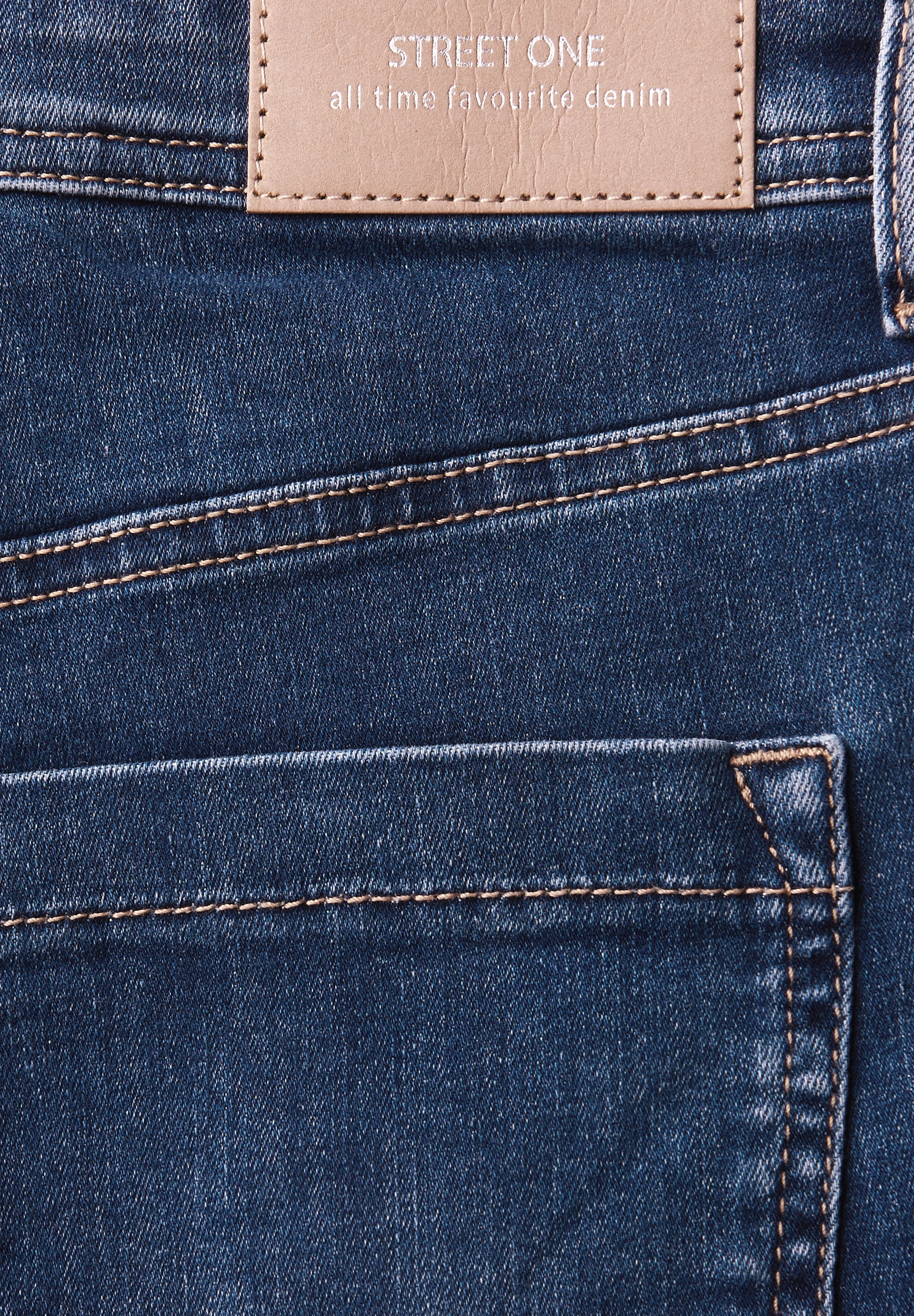STREET ONE Weite Jeans »QR Denim-Wide Leg«, mit Stretch
