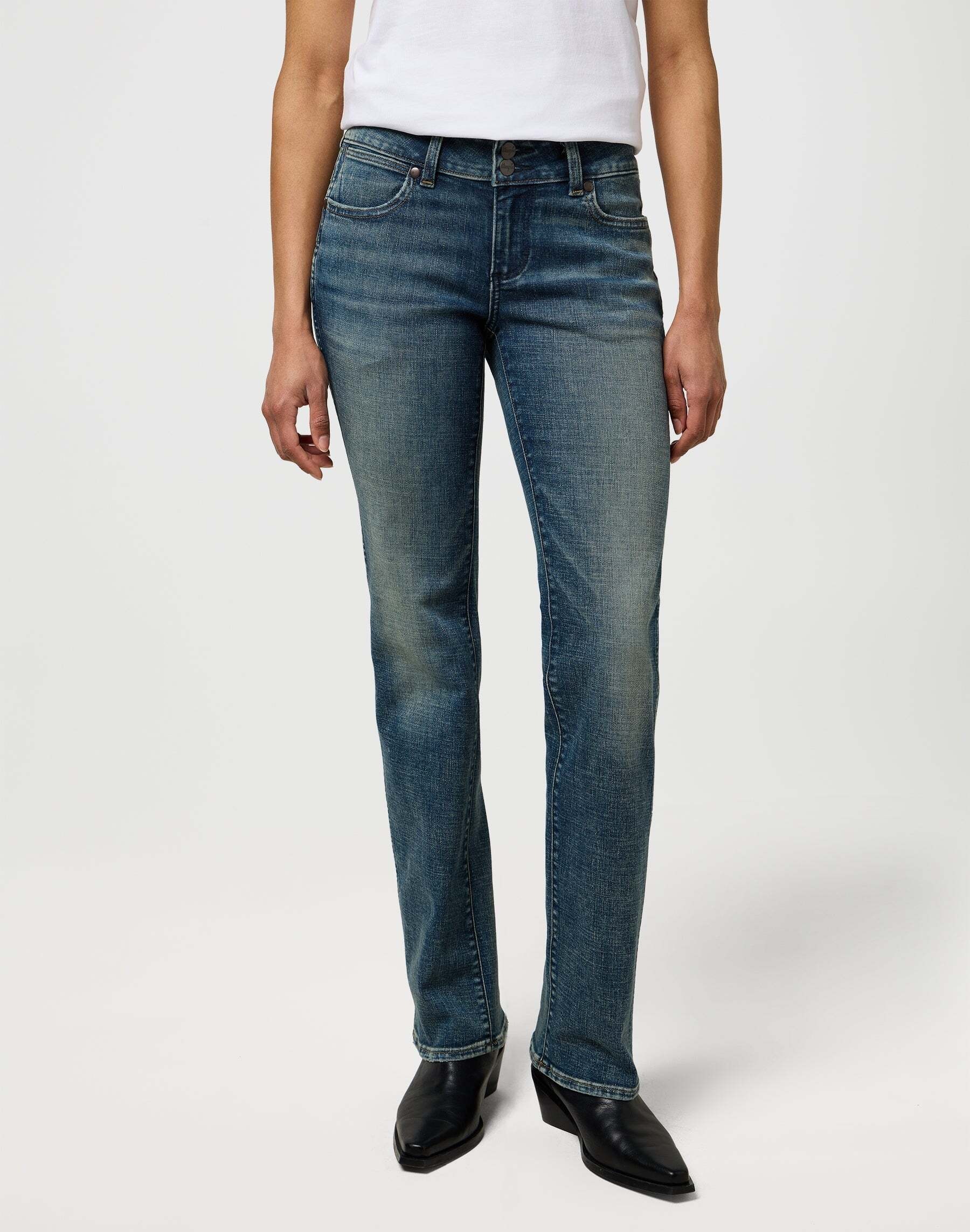 Image of Wrangler Bootcut-Jeans "WRANGLER Jeans Low Rise Bold Boot"