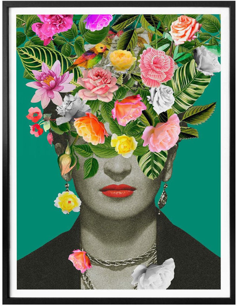 Wall-Art Poster »Frida Floral Studio«, Schriftzug, (1 St.) maintenant