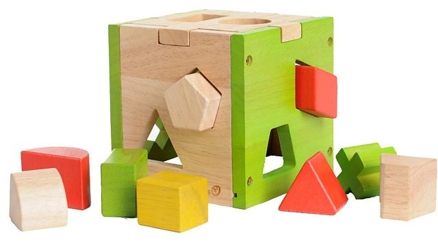 EverEarth® Steckspielzeug »Sortierwürfel«, mit 12 Holzförmchen, FSC®- schützt Wald -... kaufen